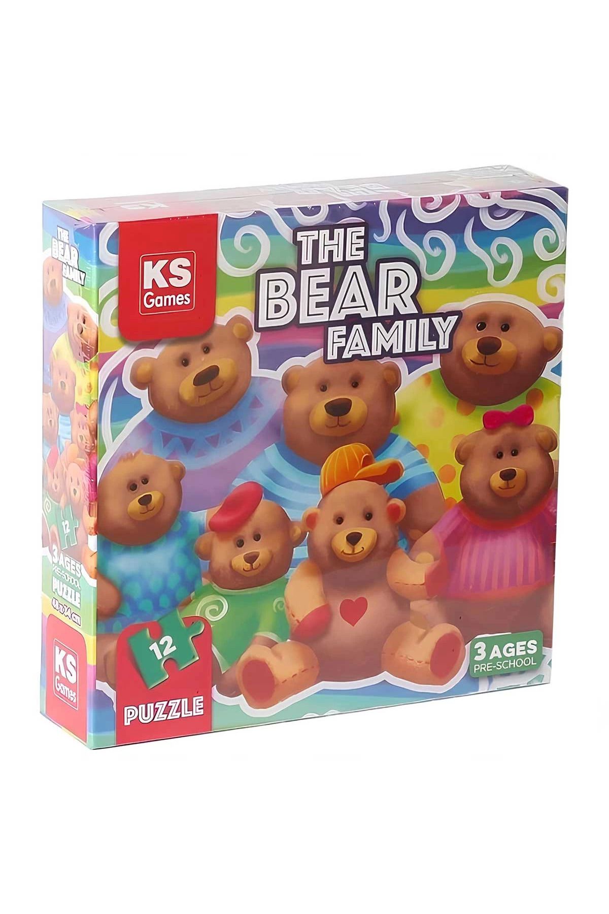 misan KS Games The Bear Family Pre-School Puzzle