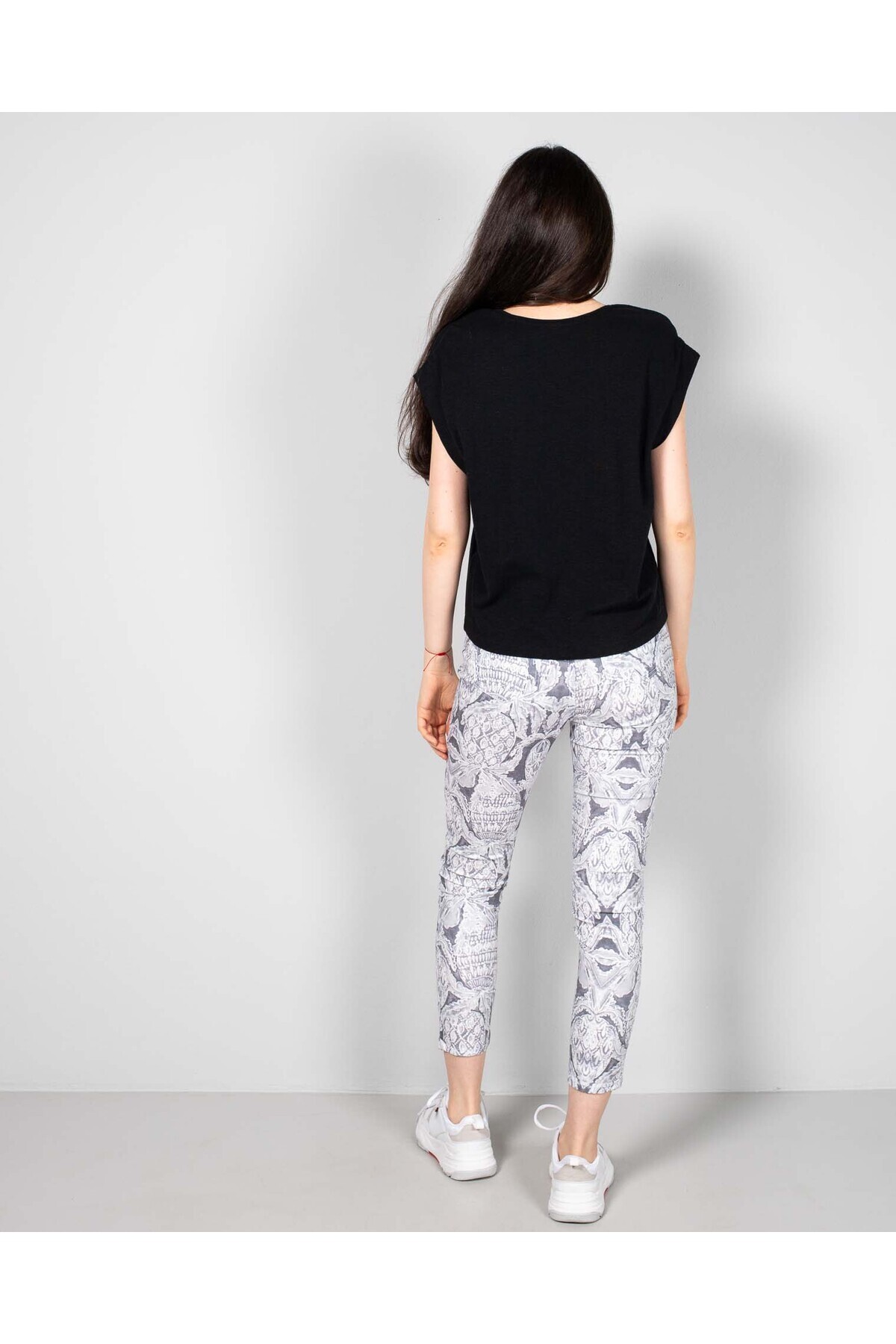 Miniprix-Skinny pants with metal zipper and back pockets 24ALN46001 2