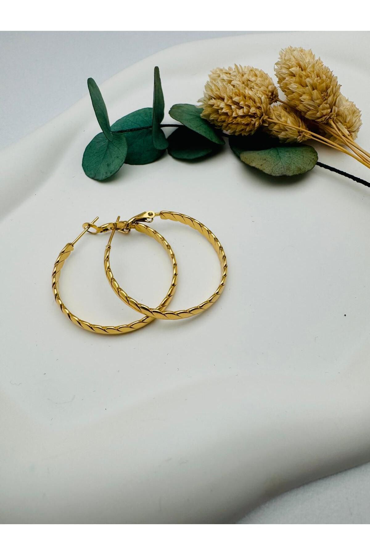 nerede bulurum Halka Küpe (Gold) KP126