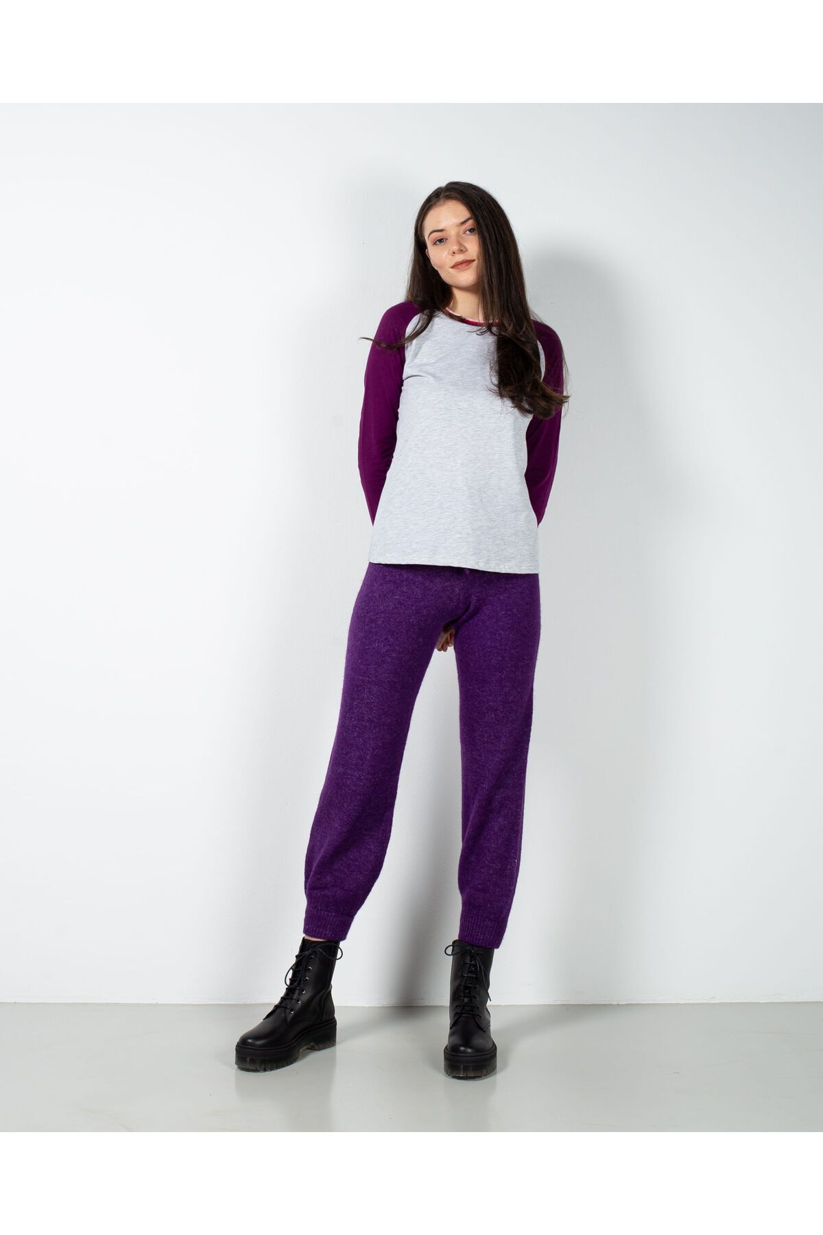 Miniprix-Knitted trousers with elastic waist 23ITTD6034 2