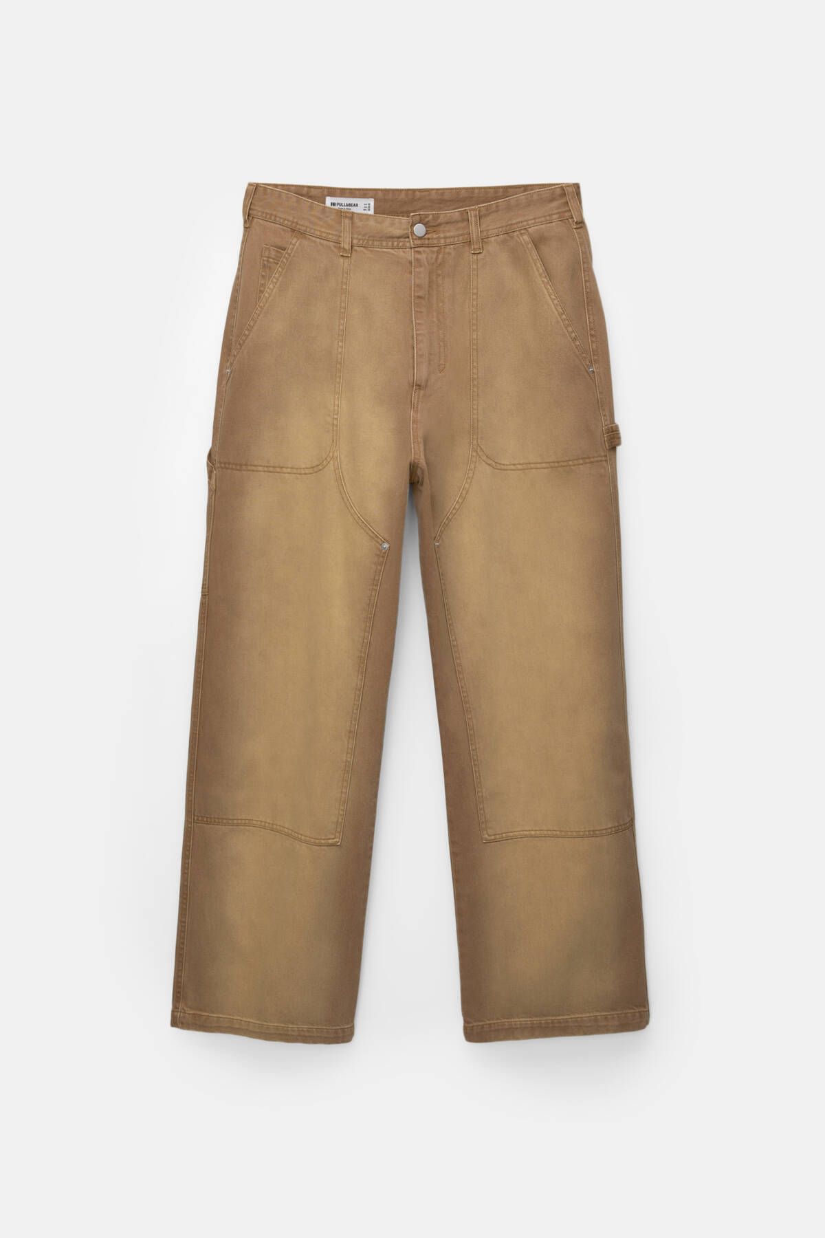 شلوار چند رنگ مردانه نجار قهوه ای اورجینال Pull Bear Pull & Bear
