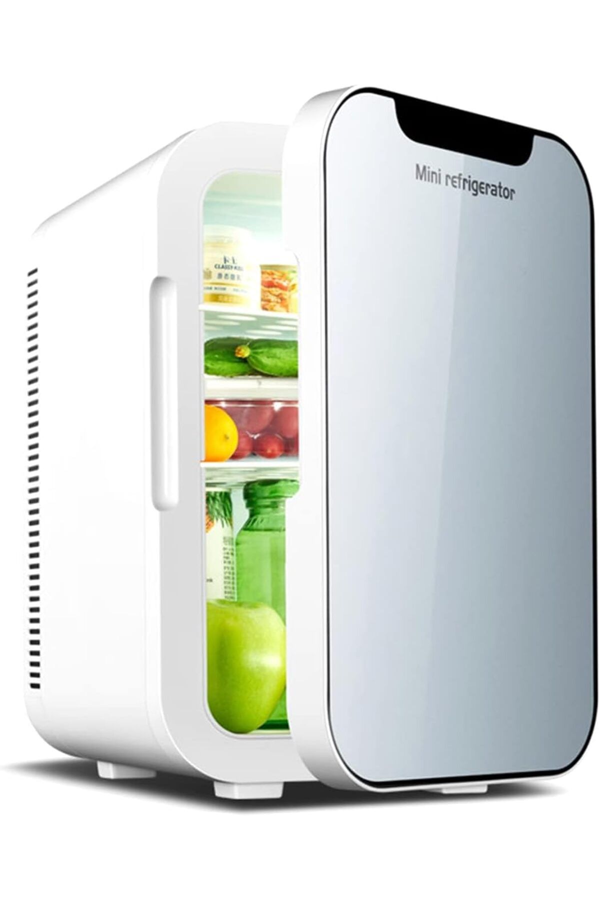 TDOO 20L Mini Buzdolabı, 24 Kutulu Seyahat Buzdolabı, Cam Panel, AC/DC12V Taşınabilir