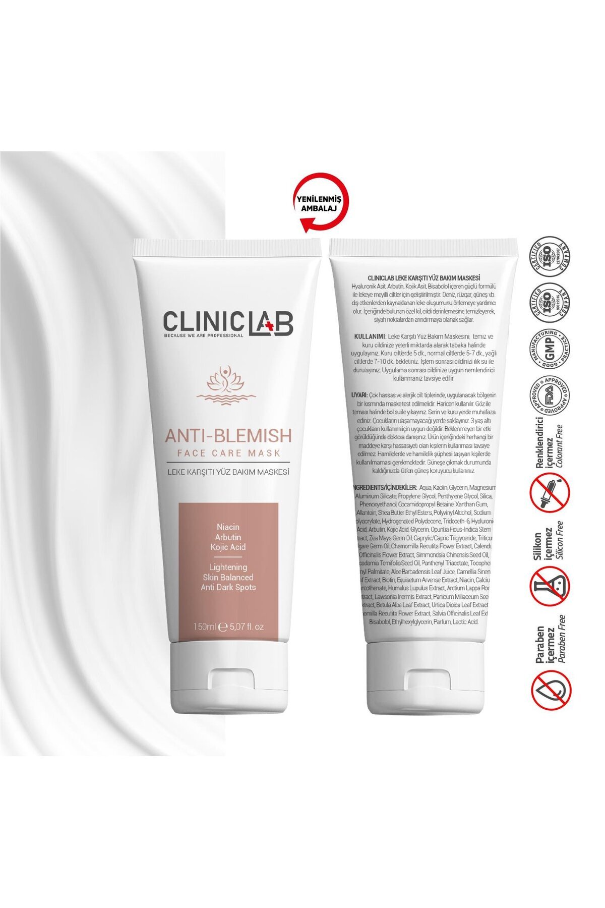 COSMED-Clinique Lab Whitening and Anti-Blemishes Facial Mask 150 ml 1