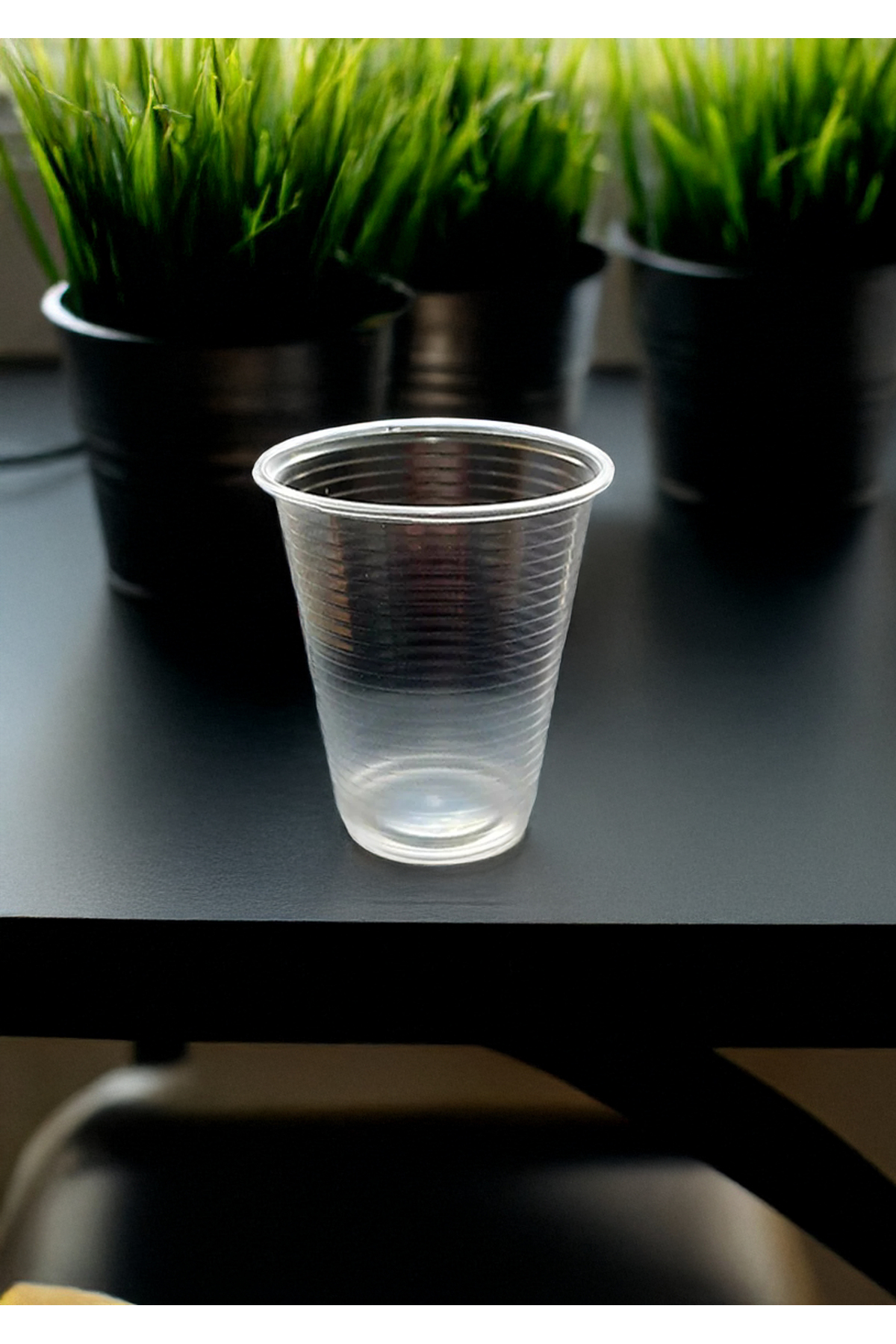 100 Adet Plastik Bardak Şeffaf Otomat Bardağı 180 cc Pet Bardak — Koksal Pack — Plastik Bardak