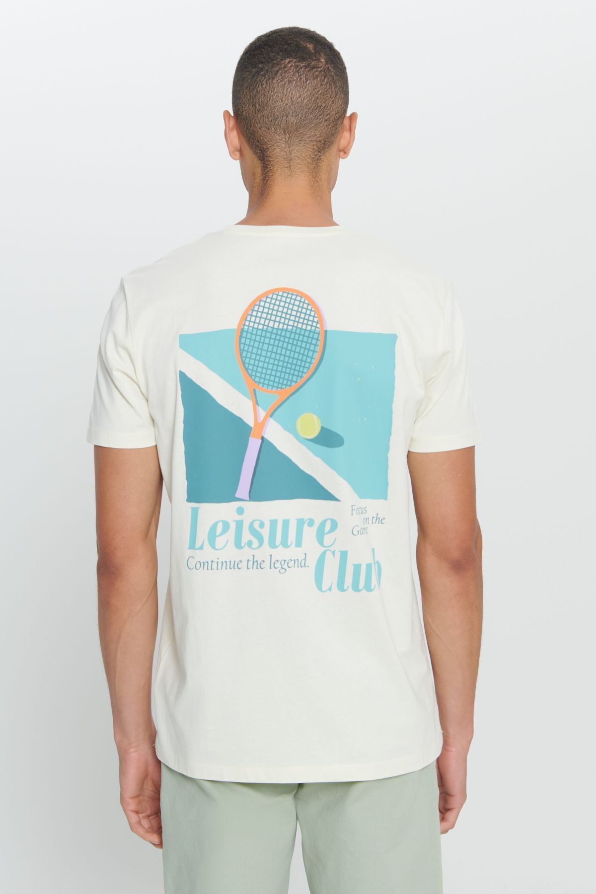 AC&Co / Altınyıldız Classics-Gelbes Herren-T-Shirt mit Rundhalsausschnitt, Standard-Passform und normaler Passform aus 100 % Baumwolle mit weicher Textur 2