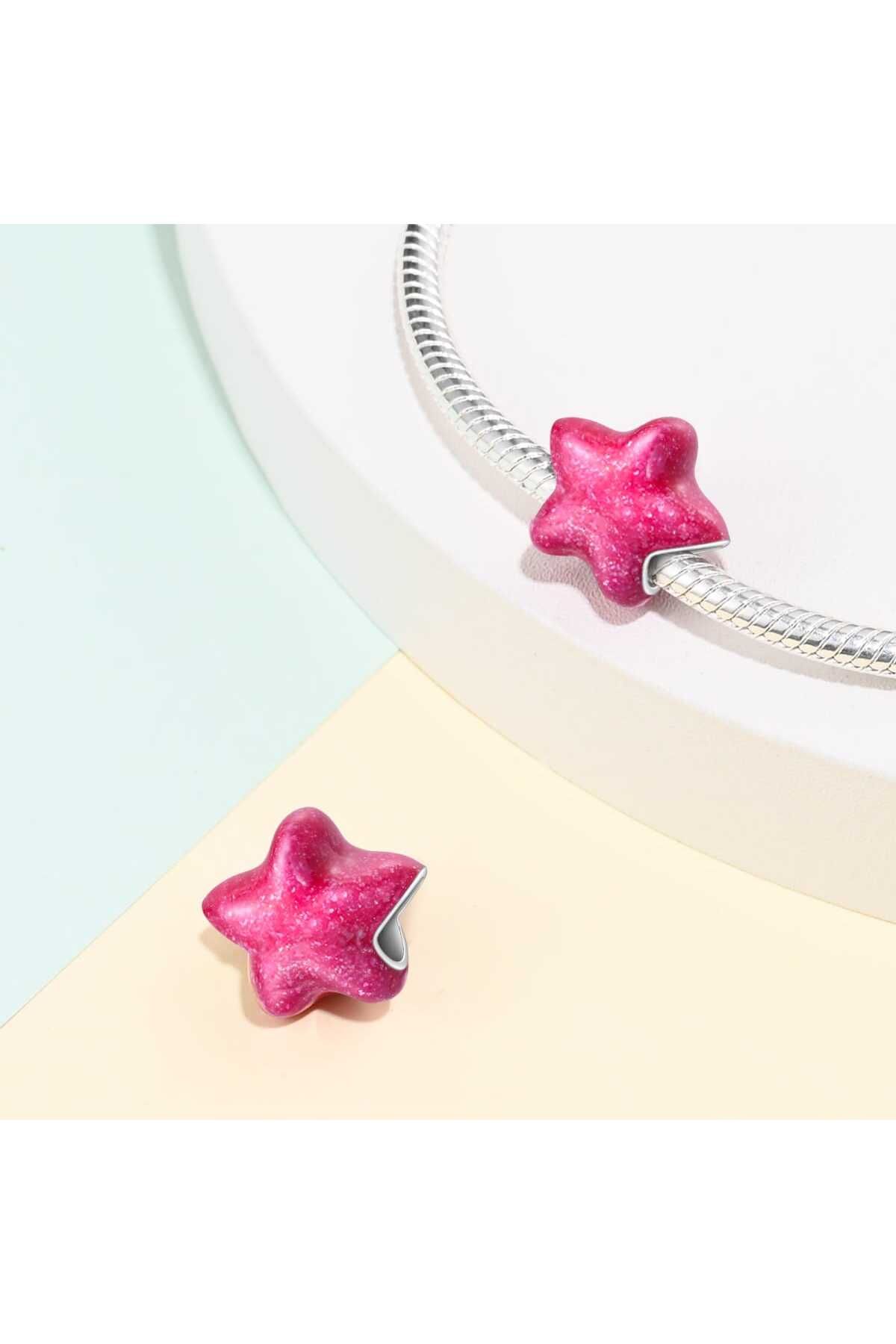 MAM-Pink Star Charm 4