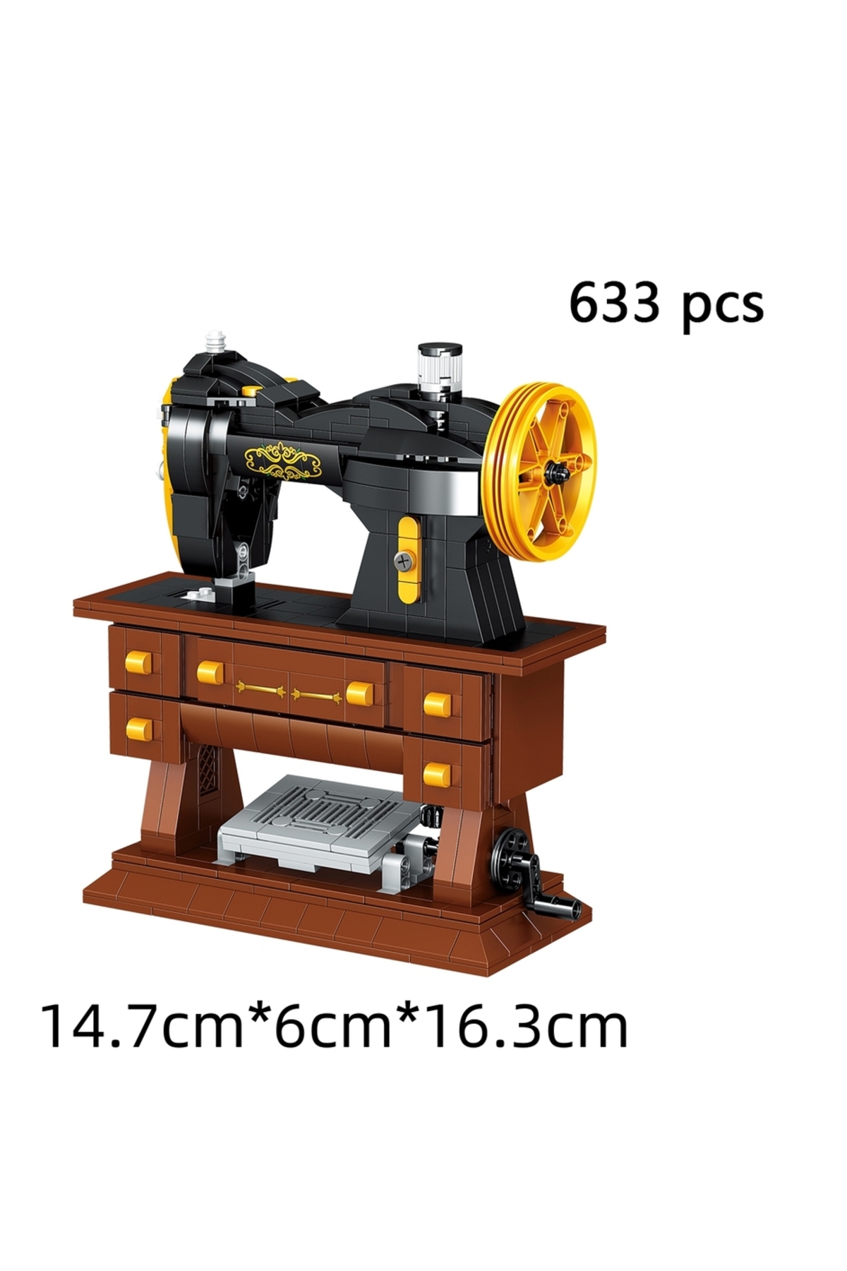در کیف، چرخ خیاطی، چرخ خیاطی قدیمی، بلوک‌های ساختنی: مدل سه‌بعدی DIY برای کودکان و بزرگسالان، معایب