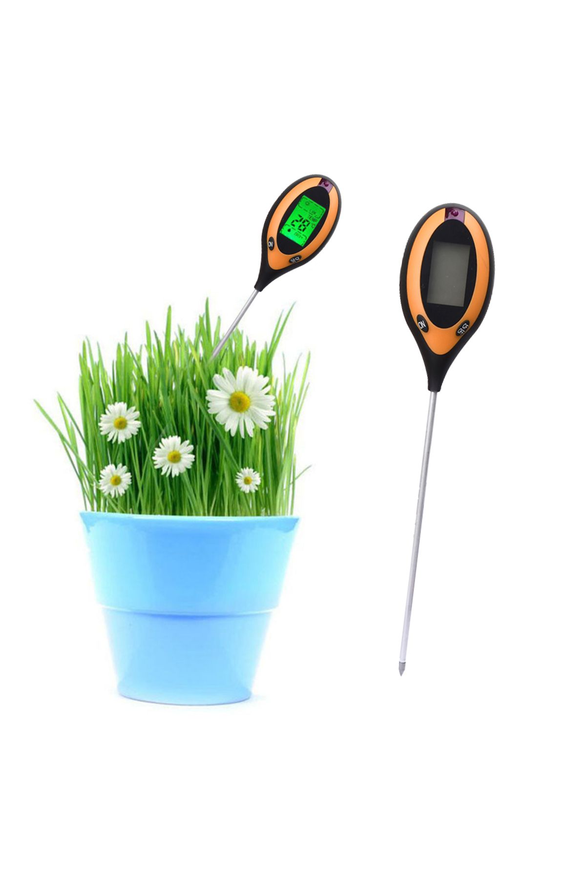 Voktta-Soil Ph Meter X1 Digital 4 In 1 Soil Ph Meter Moisture Monitor Temperature Sunlight Tester For Garde 3