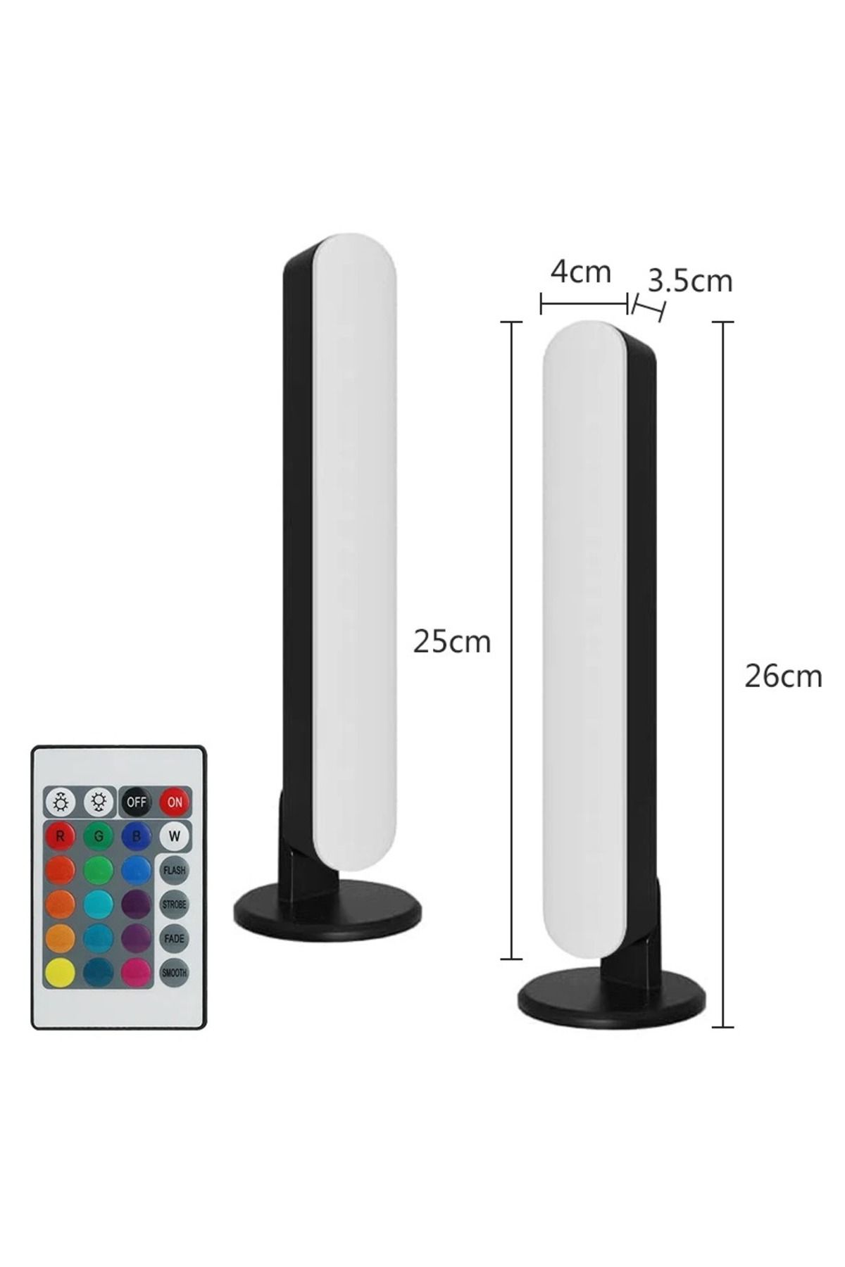 DBF-2pcs Smart Led Symphony Sound Control Pickup Light Rgb Music Rhythm Ambient Lamp With App Control Fo 1