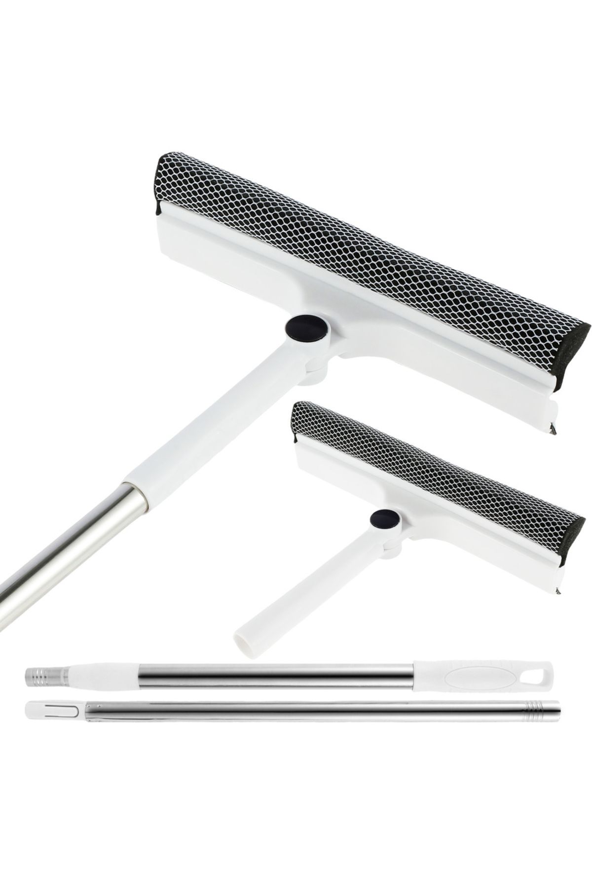 Choice-Set1 53 Inch Window Cleaner 2-in-1 Sponge Squeegee & Scrubber 180-degree Rotatable Window With Exten 1