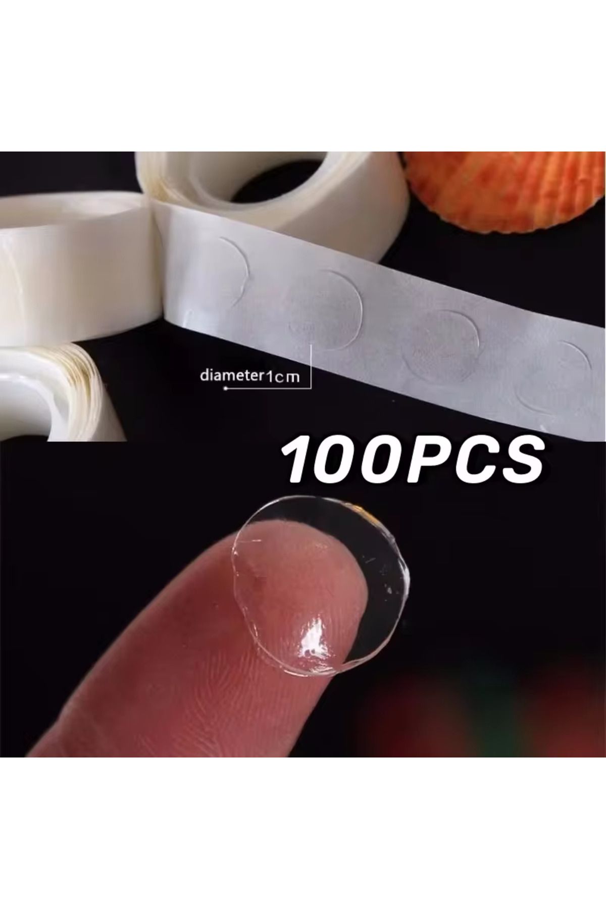 Choice-Other 100pcs Glue Dot 100pcs Glue For Balloon, Party Decoration, Double-sided Glue For Office Suppli 1