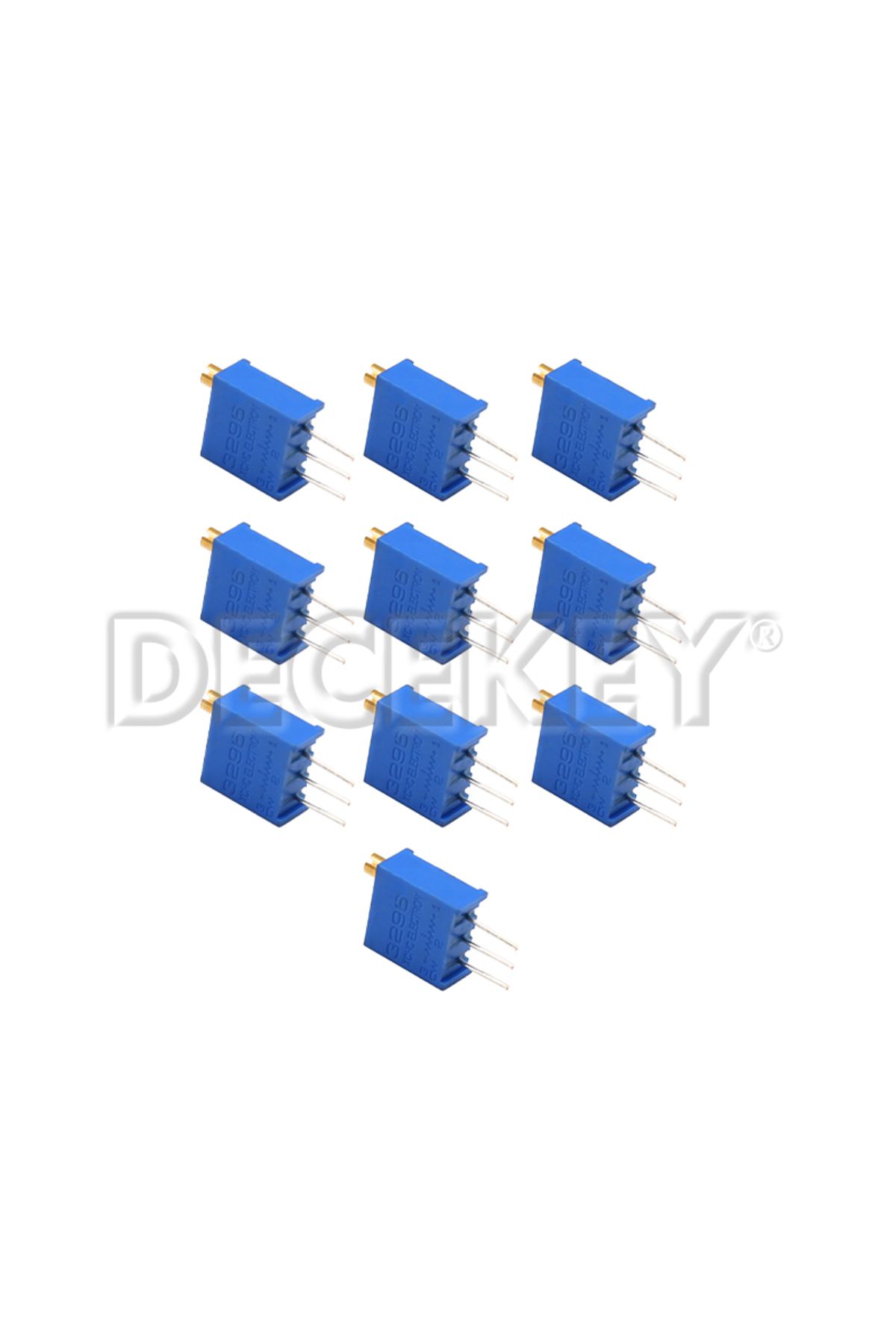 Choice-10k Ohm 10pcs 3296w Potentiometer Precision Adjustable Resistance Multi-turn Trimming 1k 2k 5k 10k 1 3