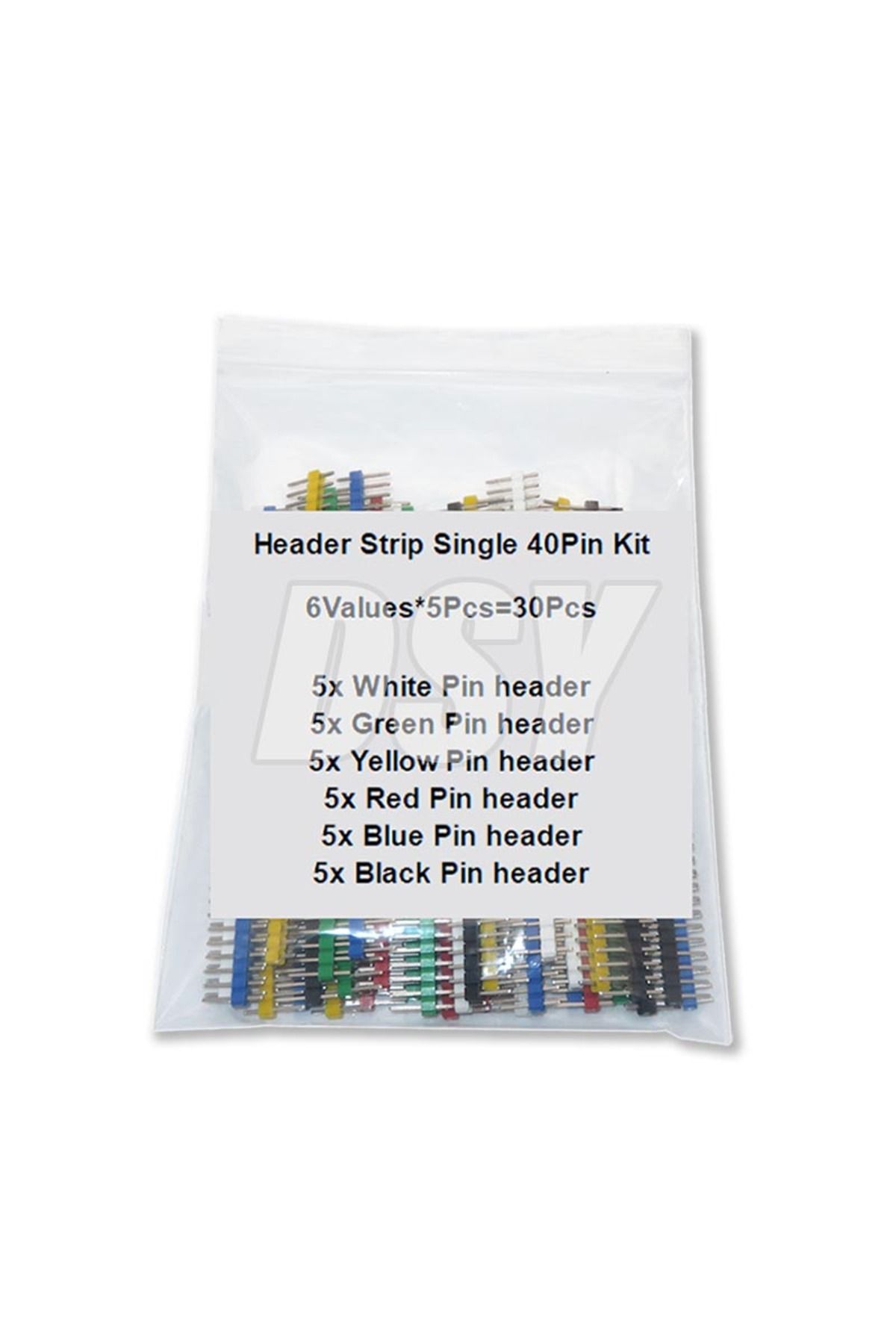 Choice-30PCS/LOT 40 Pin Breakable Pin Header 2.54mm Single Row Male Header Connector Kit PCB Pin Strip F... 1