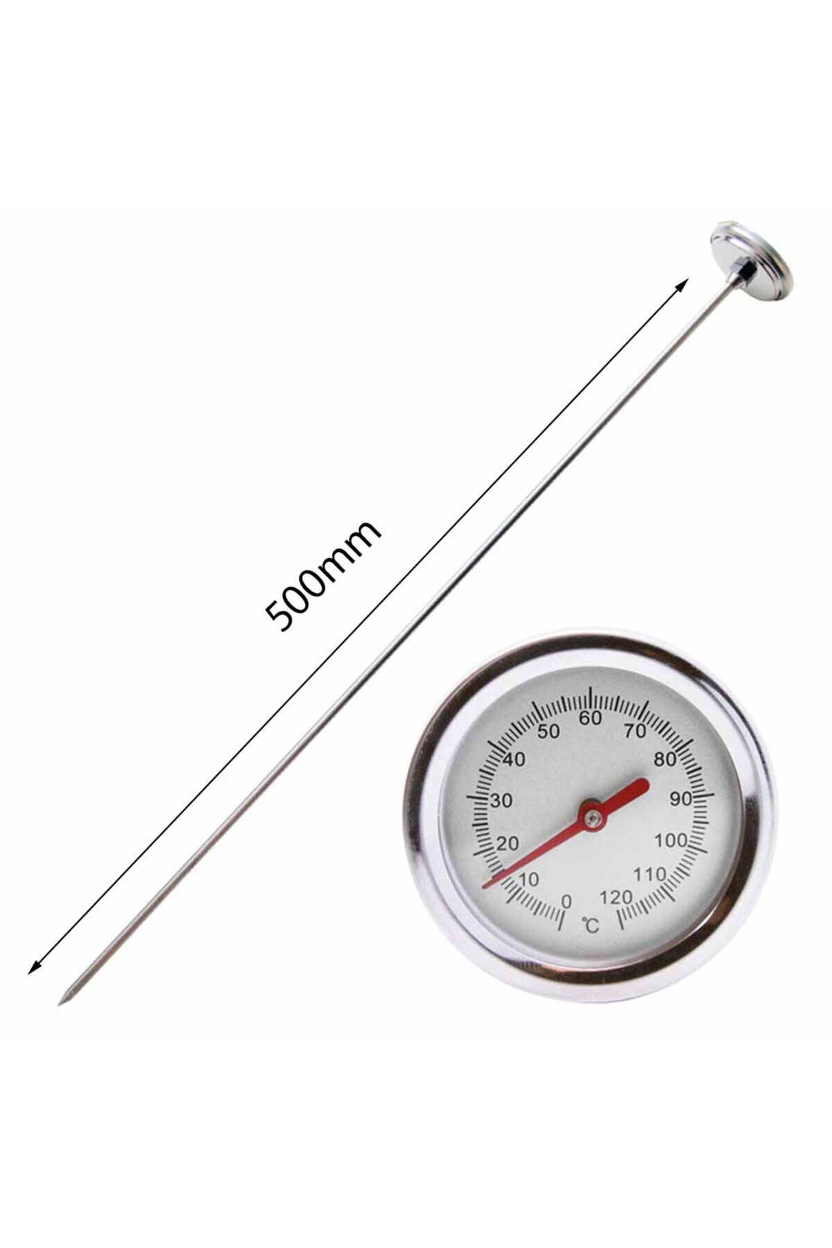 ALLOYSEED-50cm Compost Soil Tester Meter Measuring Probe Premium Stainless Steel Compost Soil Thermometer G... 6