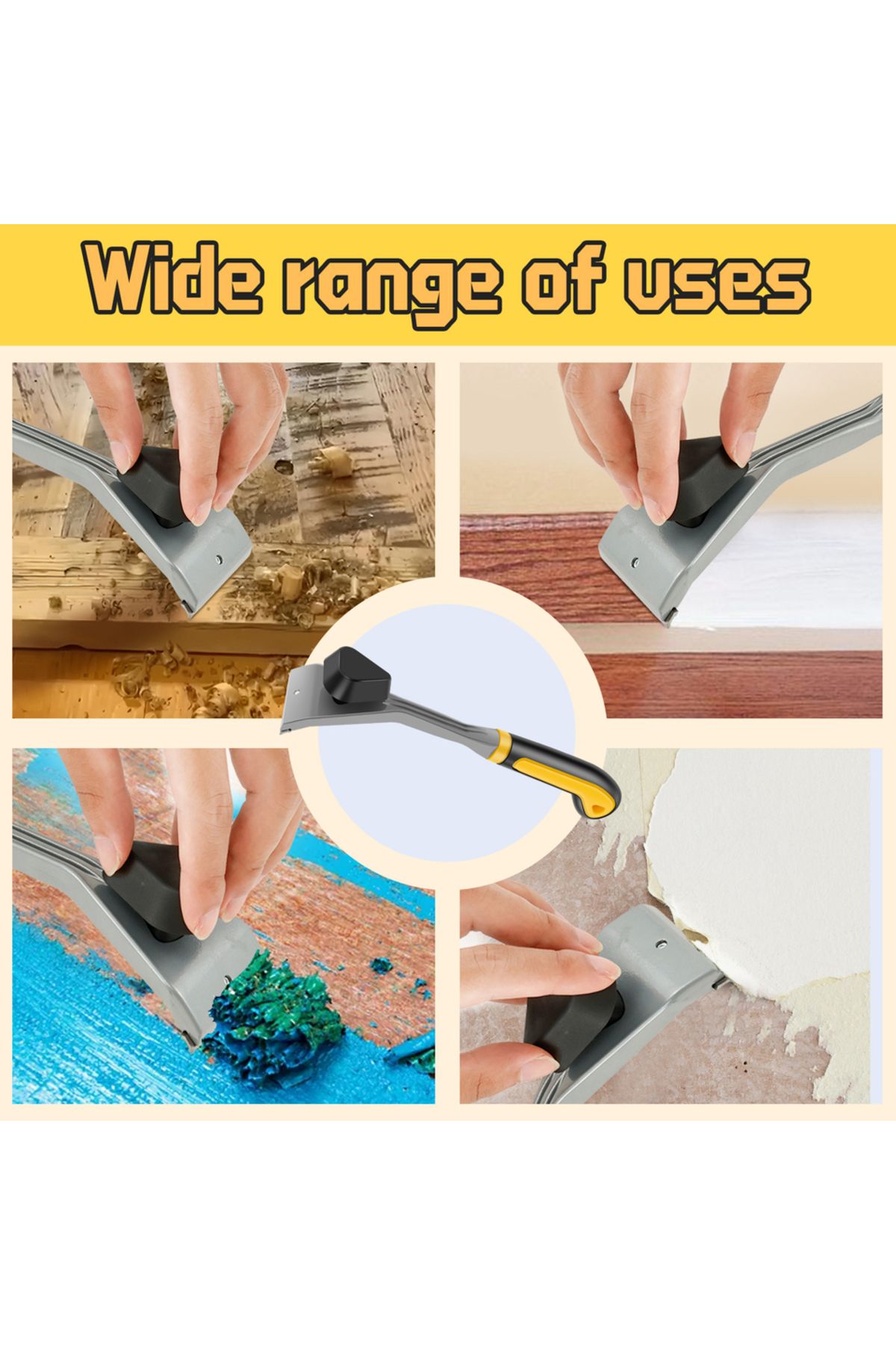 Choice-Carbide Scraper Ergonomic Scraper Tool Anti-Slip Carbide Scraper with Plastic Handle Reusable Pai... 6
