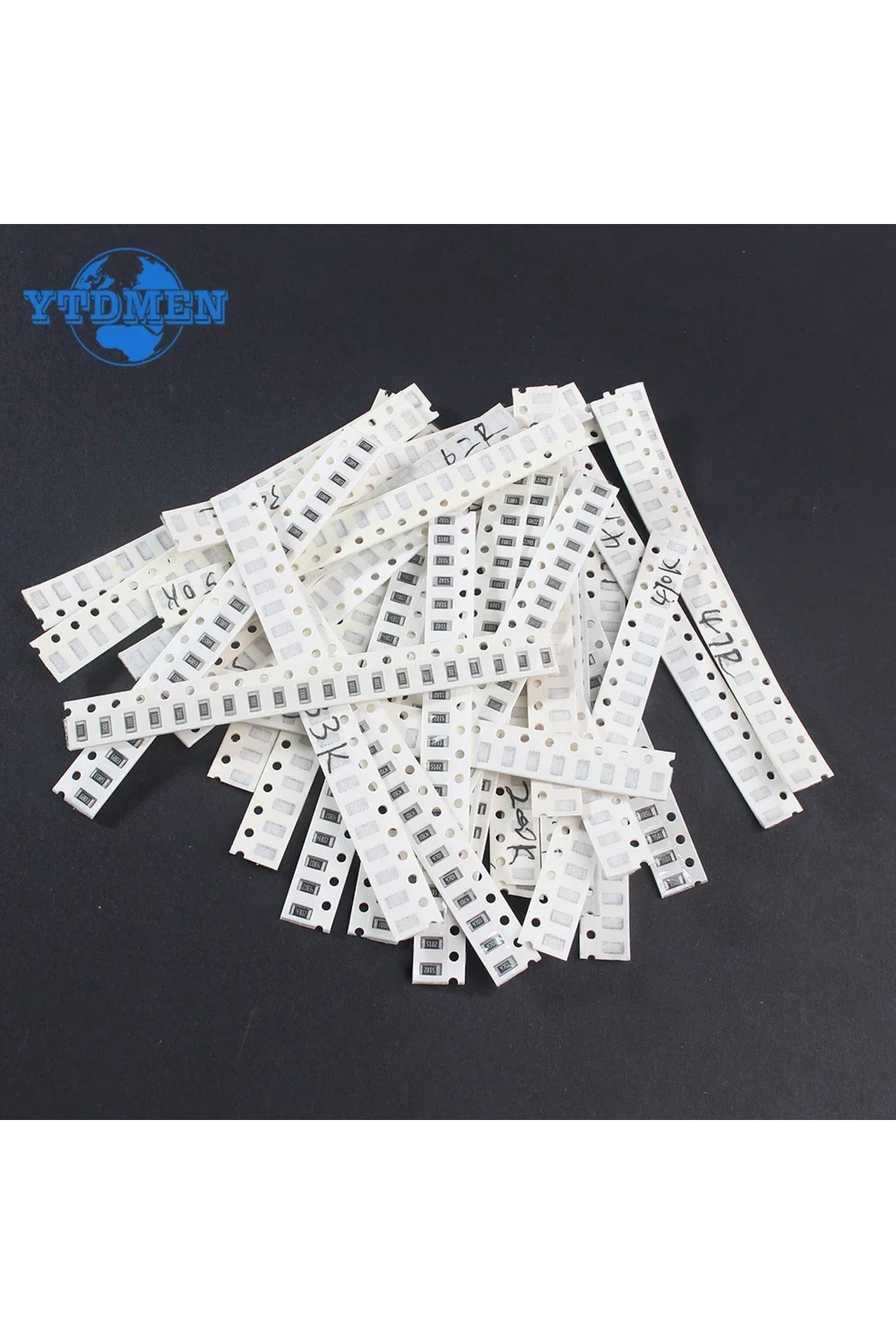 YTDMEN-660pcs 1206 1206 0805 0603 1210 Smd Resistor Sample Assorted Kit 1ohm-1m Ohm 1% 5% Resistance 33valu 6