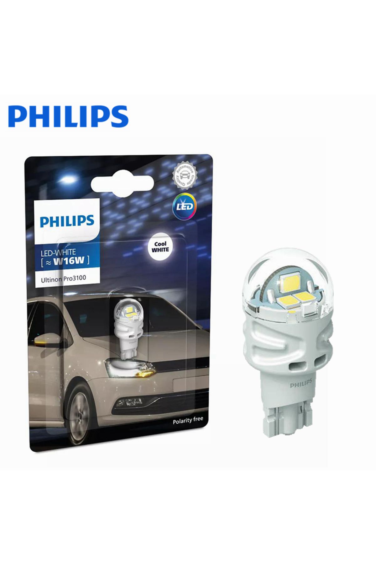 Philips-مصابيح إشارة الانعطاف للسيارة باللون الأحمر والأبيض من Ultinon Pro3100 LED W5W P21/5W W21/5W... 4