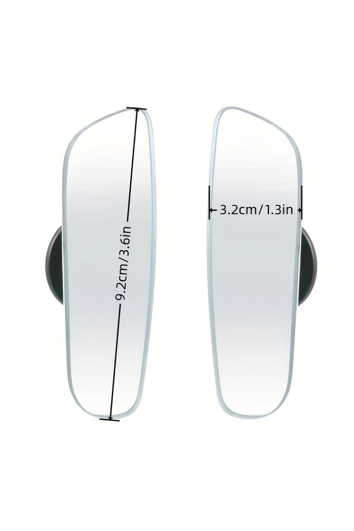 Choice-2Pcs Car Arc Wide-angle Rearview Mirror Clear Slim Blind Spot Reversing Glass Convex Rear View Mi... 6