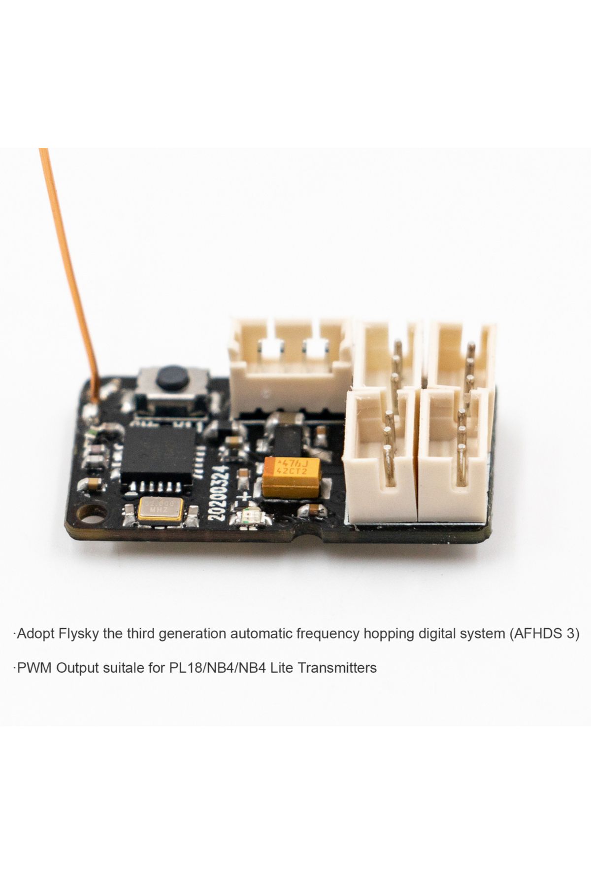 Choice-FLYSKY GMr 2.4GHz 4CH AFHDS3 Receiver PWM Output for RC Racing Vehicle Drifting Car for NB4/NB4 L... 3