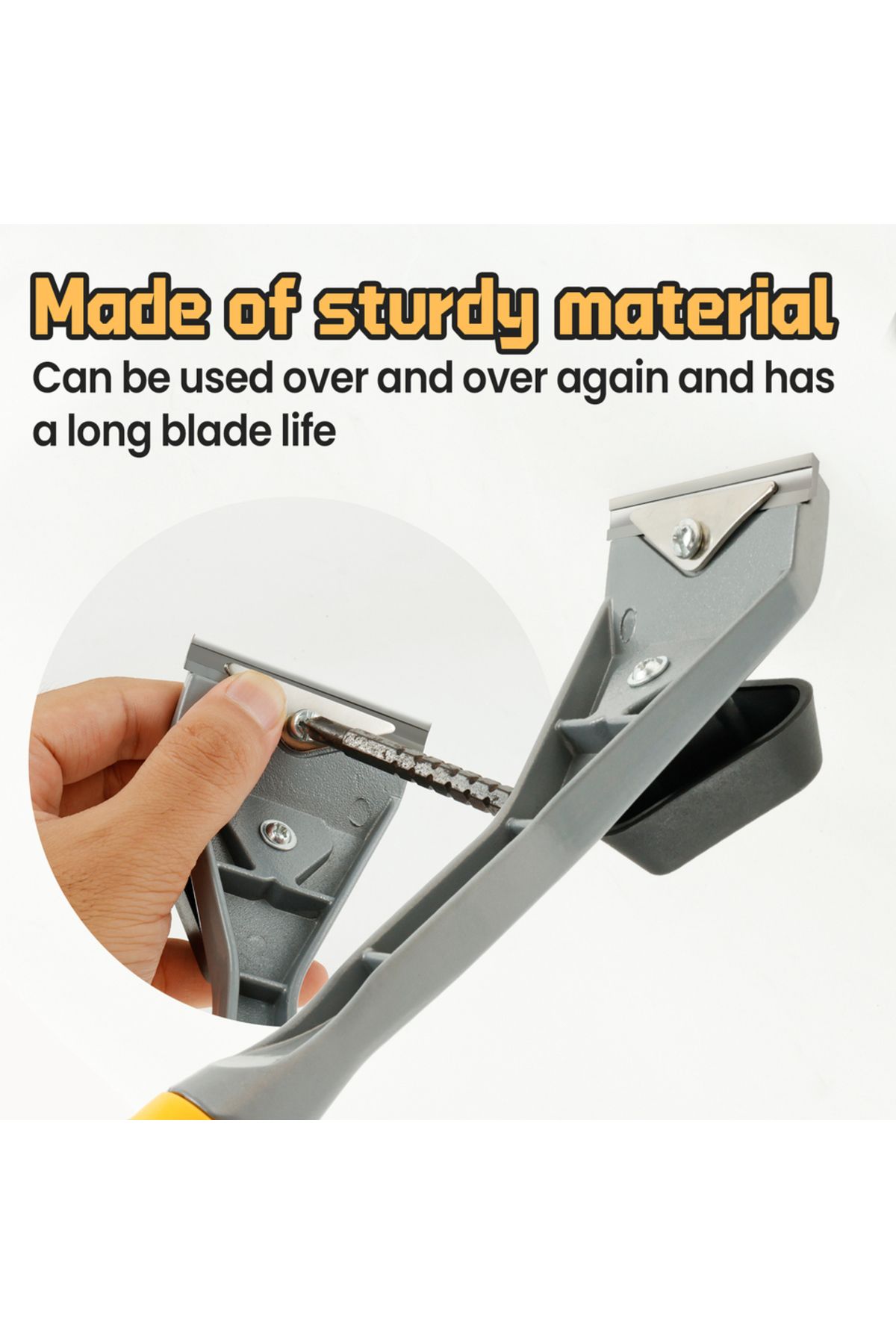 Choice-Carbide Scraper Ergonomic Scraper Tool Anti-Slip Carbide Scraper with Plastic Handle Reusable Pai... 7