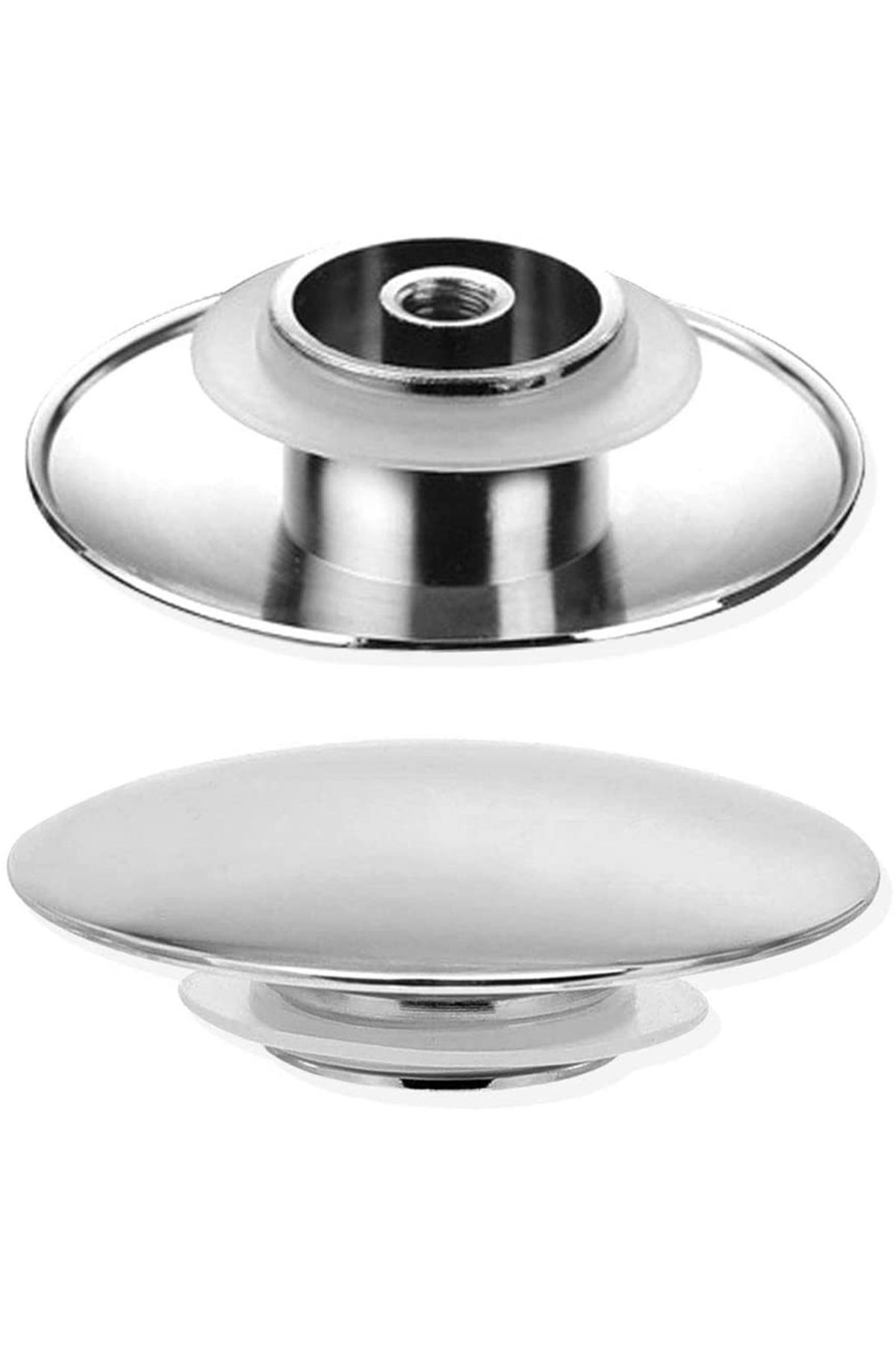 Choice-Basin Waste Sink Plug, Silver Chrome, 66mm PopUp Cap, Click Clack Push Button, Replacement Part F... 5