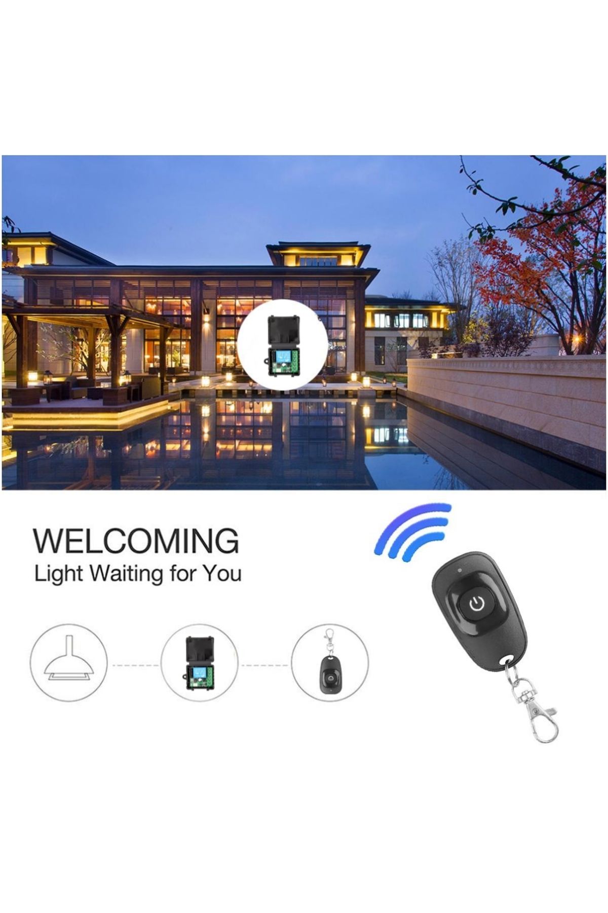 Choice-433Mhz DC 12V 1CH Universal Wireless Remote Control Switch Relay Receiver Module RF Transmitter 4... 5