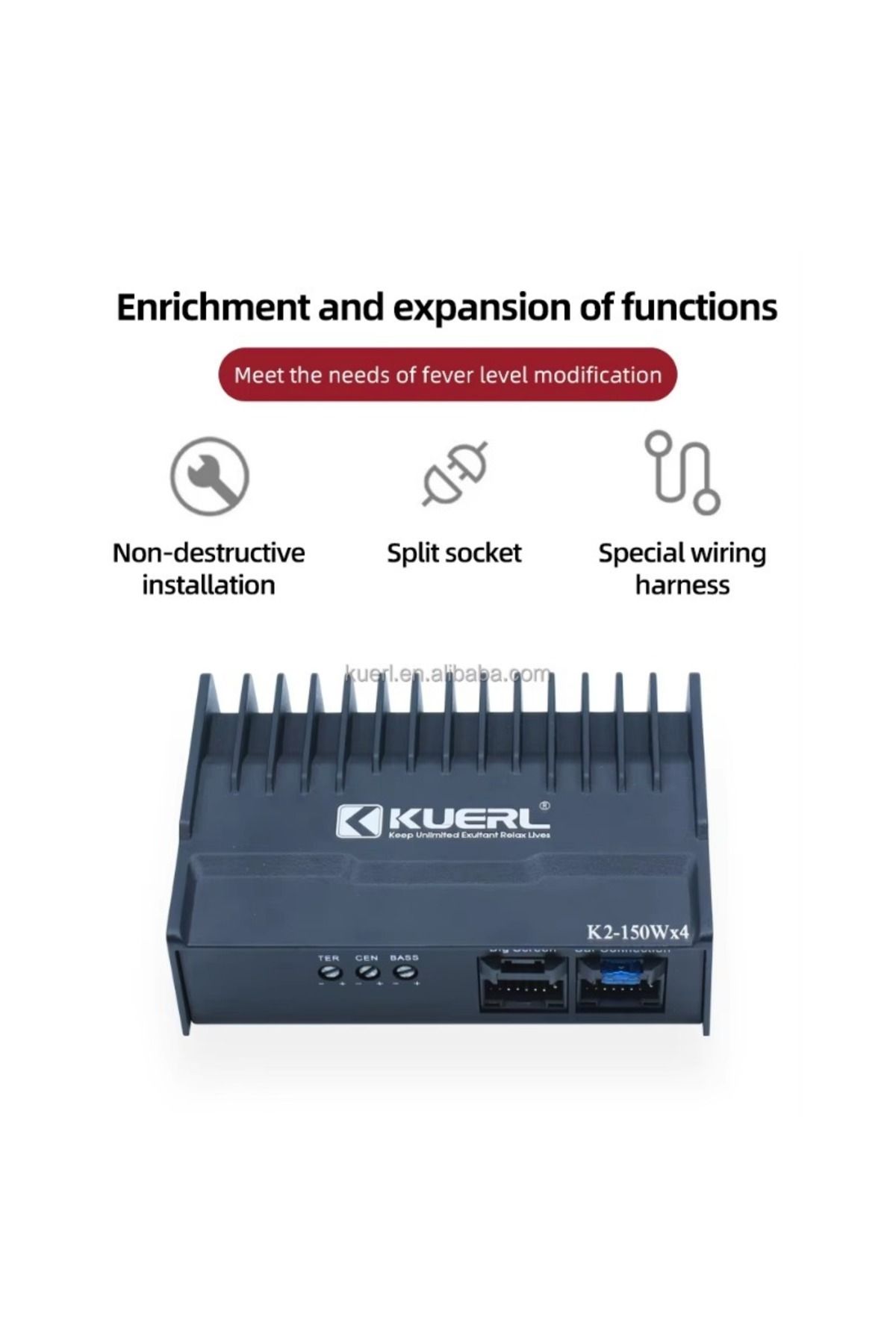 ZUIDID-4-way Plug-and-play DSP Power Amplifier Car Audio Modified Android Large Screen Special Audio Sys... 5