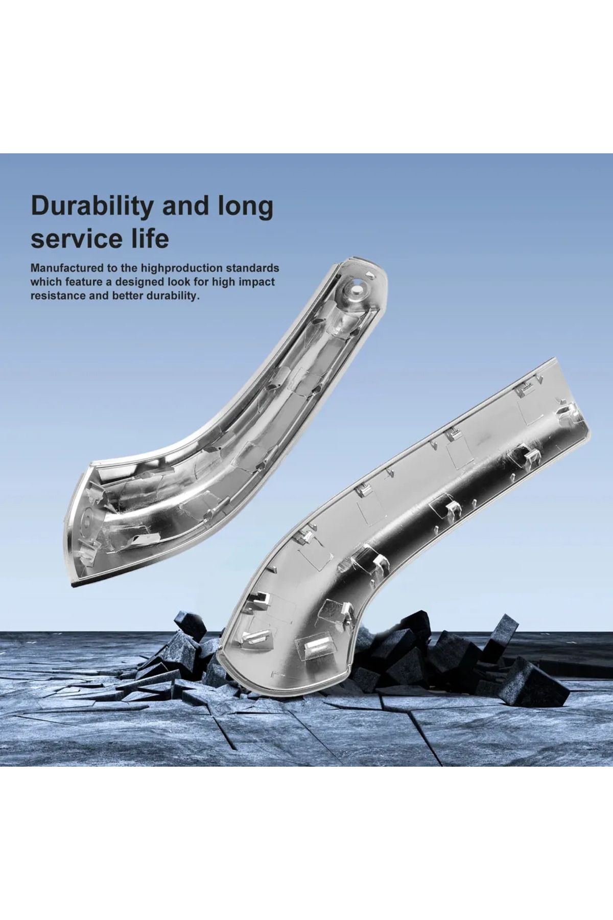 Choice-Door Handle Door Opener Inner Door Handle Driver Side Chrome Interior Silver Front Left for M-A-N... 6