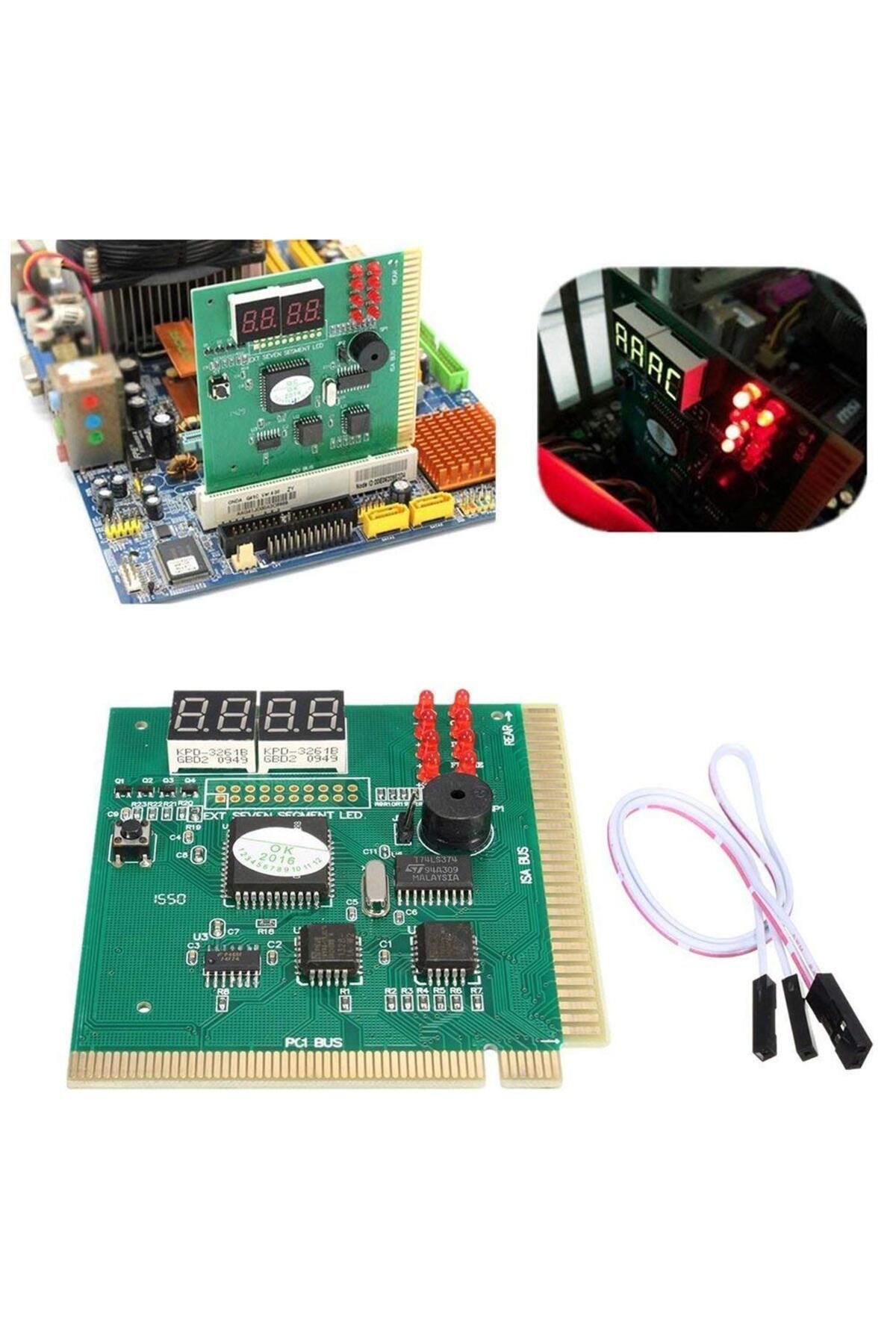 Ninth World-جهاز اختبار اللوحة الأم AK PCI & ISA - شاشة عرض تشخيصية مكونة من 4 أرقام لتصحيح أخطاء اللوحة الأم للكمبيوتر الشخصي... 6