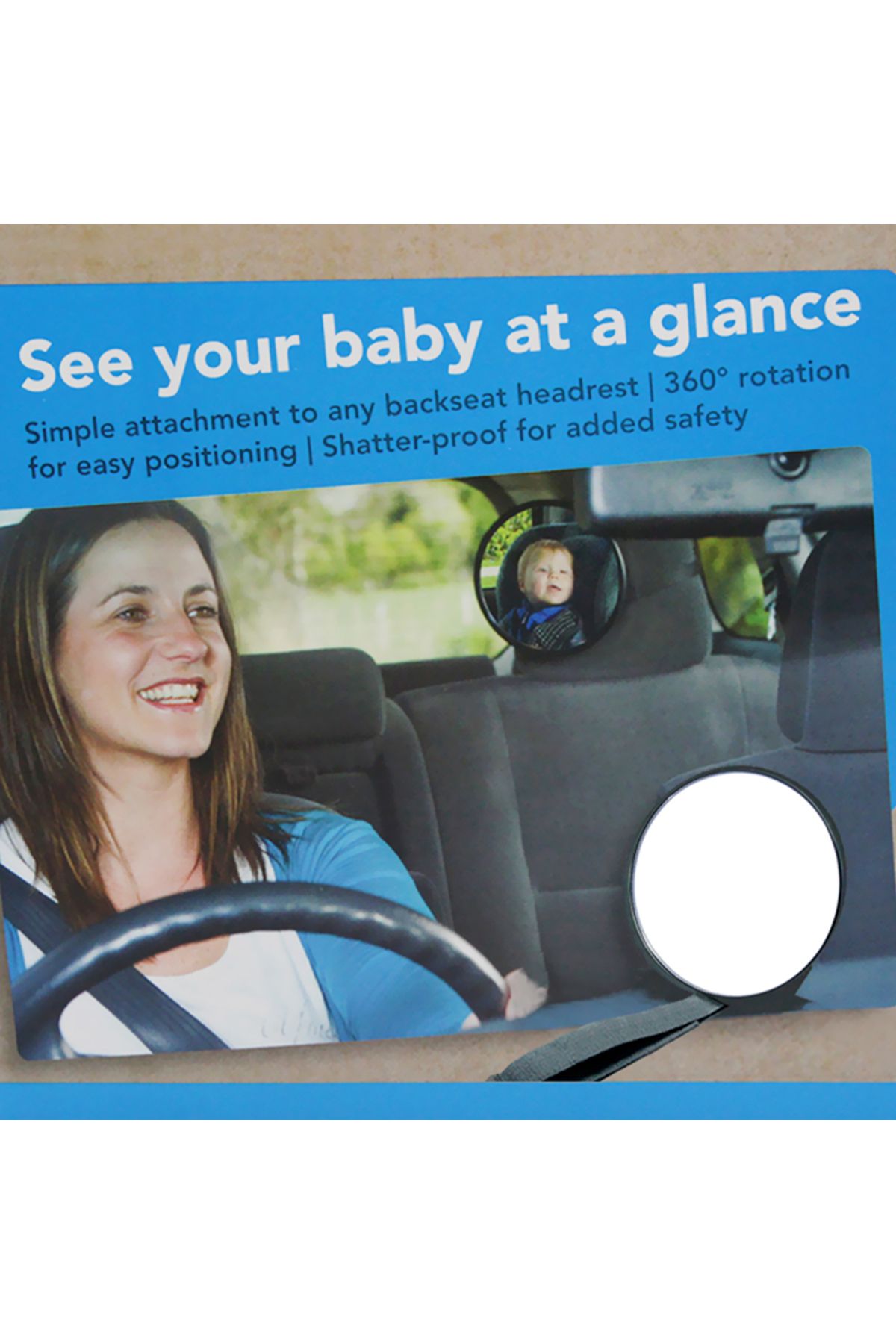 Choice-1 Pcs Universal Car Safety View Back Seat Mirror Baby Car Mirror 17*17cm Children Facing Rear Ward I 4