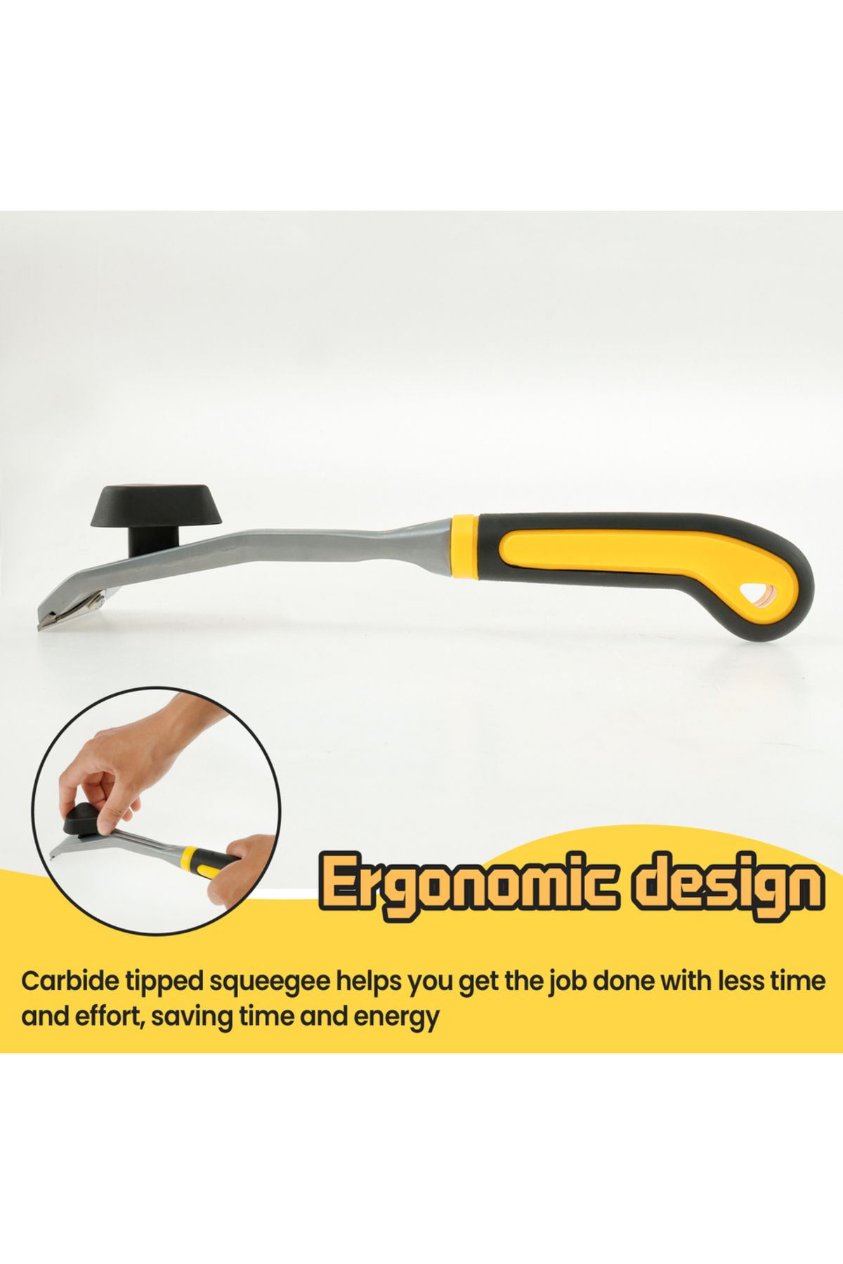 Choice-Carbide Scraper Ergonomic Scraper Tool Anti-Slip Carbide Scraper with Plastic Handle Reusable Pai... 4