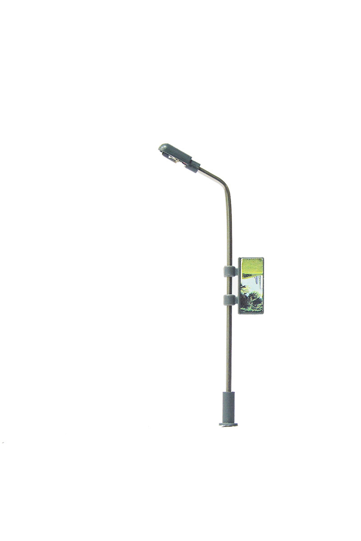 مقیاس ۱۵۰، ۵ عدد چراغ تبلیغاتی مینیاتوری ۳ ولت LED، چراغ خیابانی، پایه چراغ روشن، کیت مدل، ریل‌وا