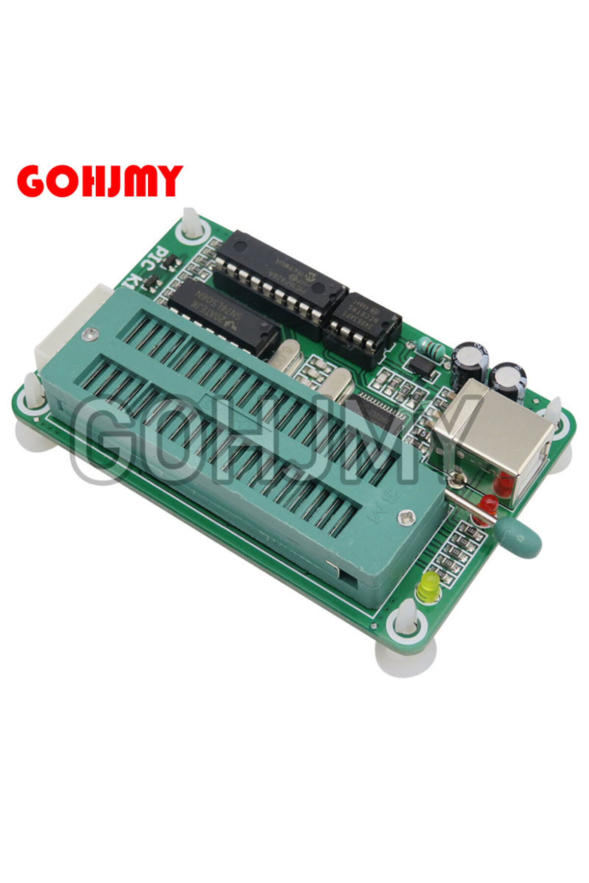GOHJMY-1pcs/lot 1SET PIC Microcontroller USB Automatic Programming Programmer K150 + ICSP Cable 4