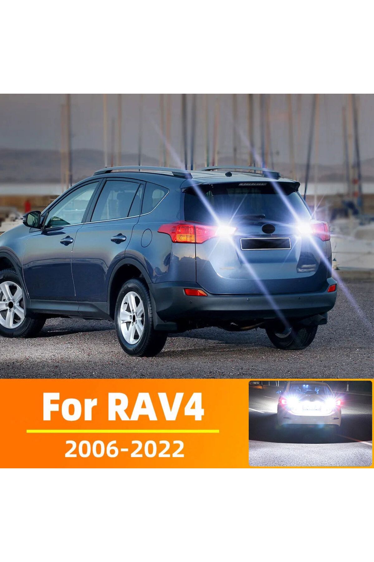 Choice-2pcs For Toyota Rav4 2006-2015 2016 2017 2018 2019 2020 2021 2022 Led Backup Light Reverse Bulb C... 1