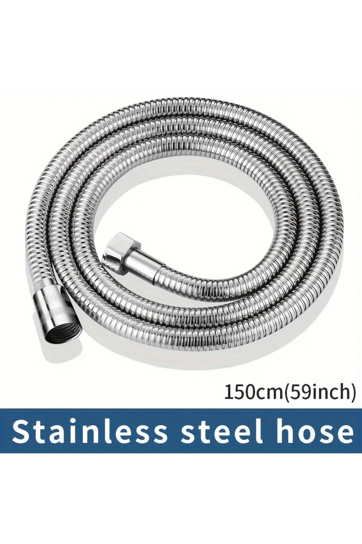 Choice-1.5m Bath Shower Hose Stainless Steel Flexible Pipe Shower Head Pipe Plumbing For Bathroom Accessori 1