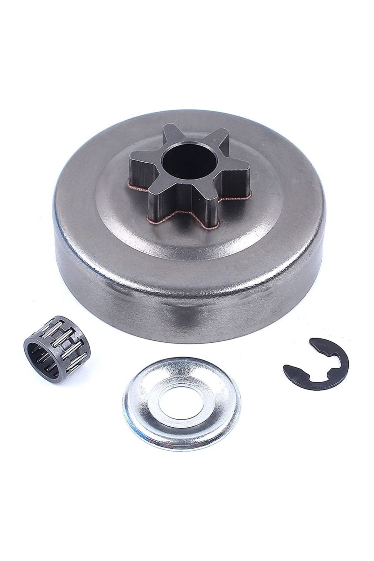 Choice-3/8 6T Clutch Drum Sprocket Washer E-Clip Kit for STIHL Chainsaw MS170 MS180 MS210 MS230 MS250 01... 7
