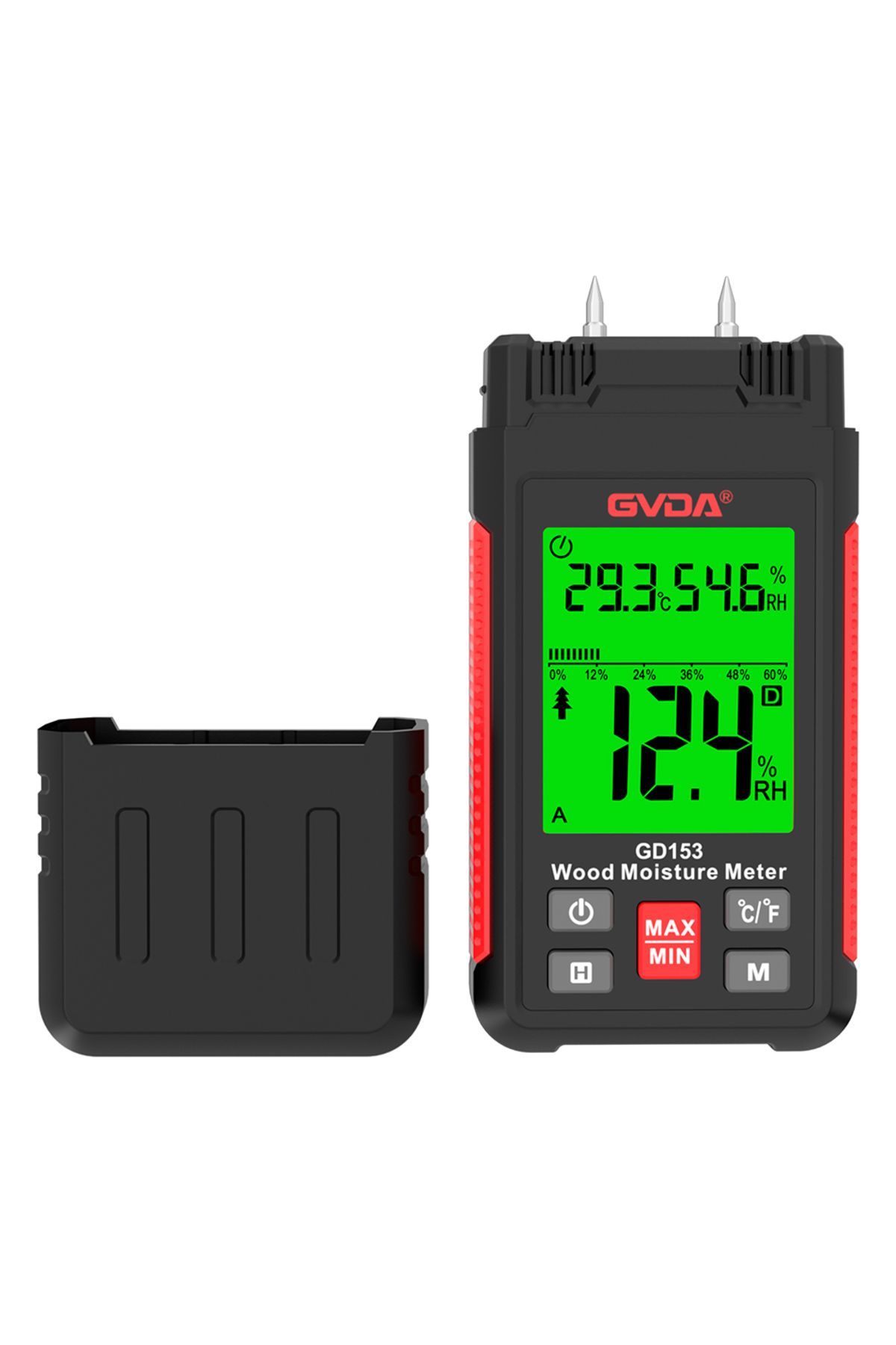GVDA-Digital Wood Moisture Meter Wood Humidity Tester Hygrometer Timber Damp Detector LCD Display... 8