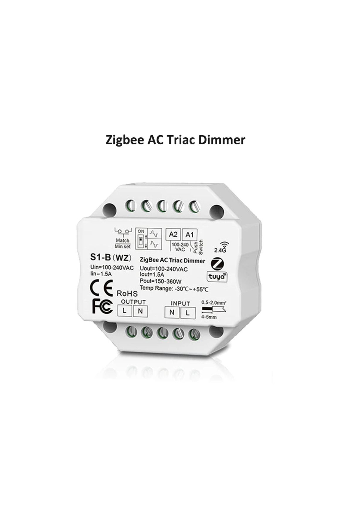 Choice-S1-b(WZ) S1-b Tuya Zigbee Rf Ac Triac Dimmer Led Controller Push Switch Control 110v 220v 230v Smart 1
