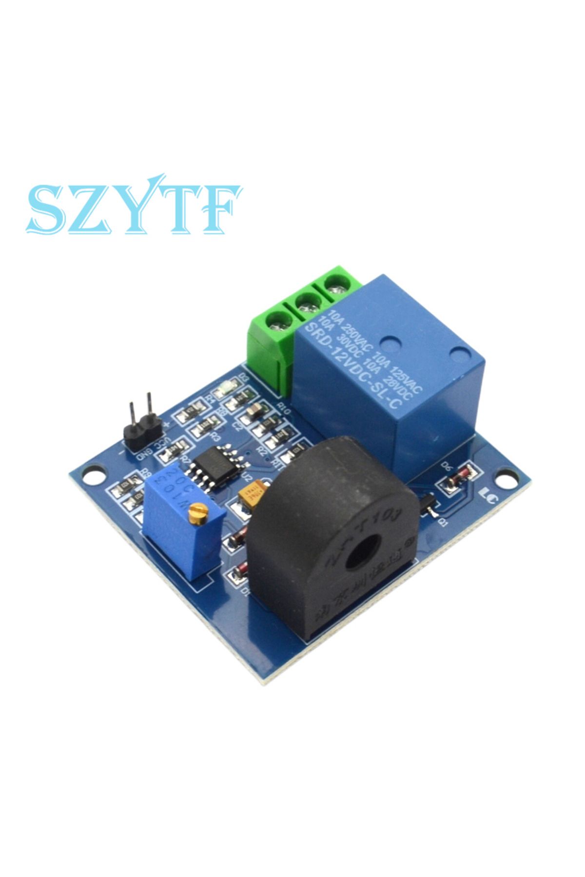 SZYTF-12V AC Current Detection Sensor Module 5V 12V Relay Protection Module 5A Over-Current Overcurrent Pr 5
