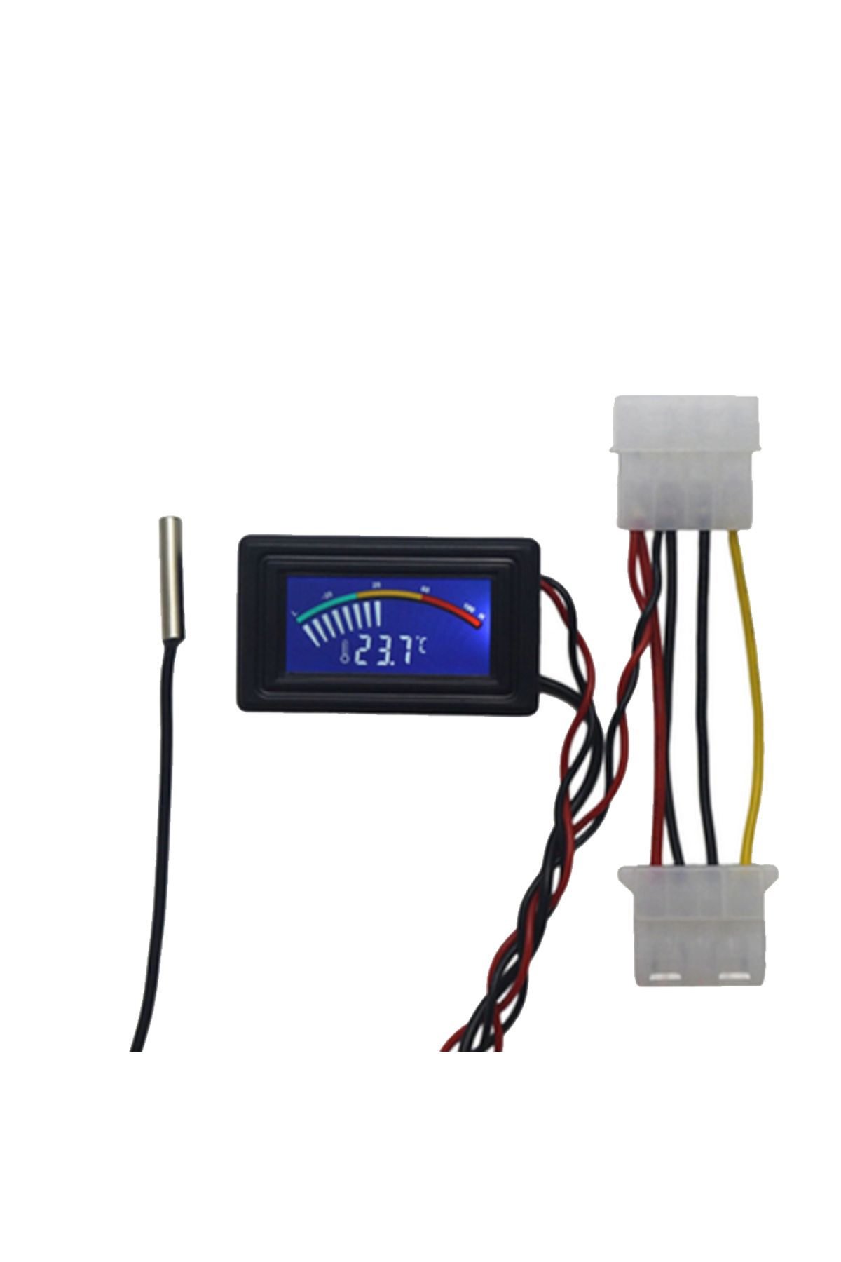 Choice-ميزان حرارة رقمي DC 4-25V شاشة عرض LCD مقياس درجة حرارة مياه السيارة NTC 10K مسبار معدني... 2
