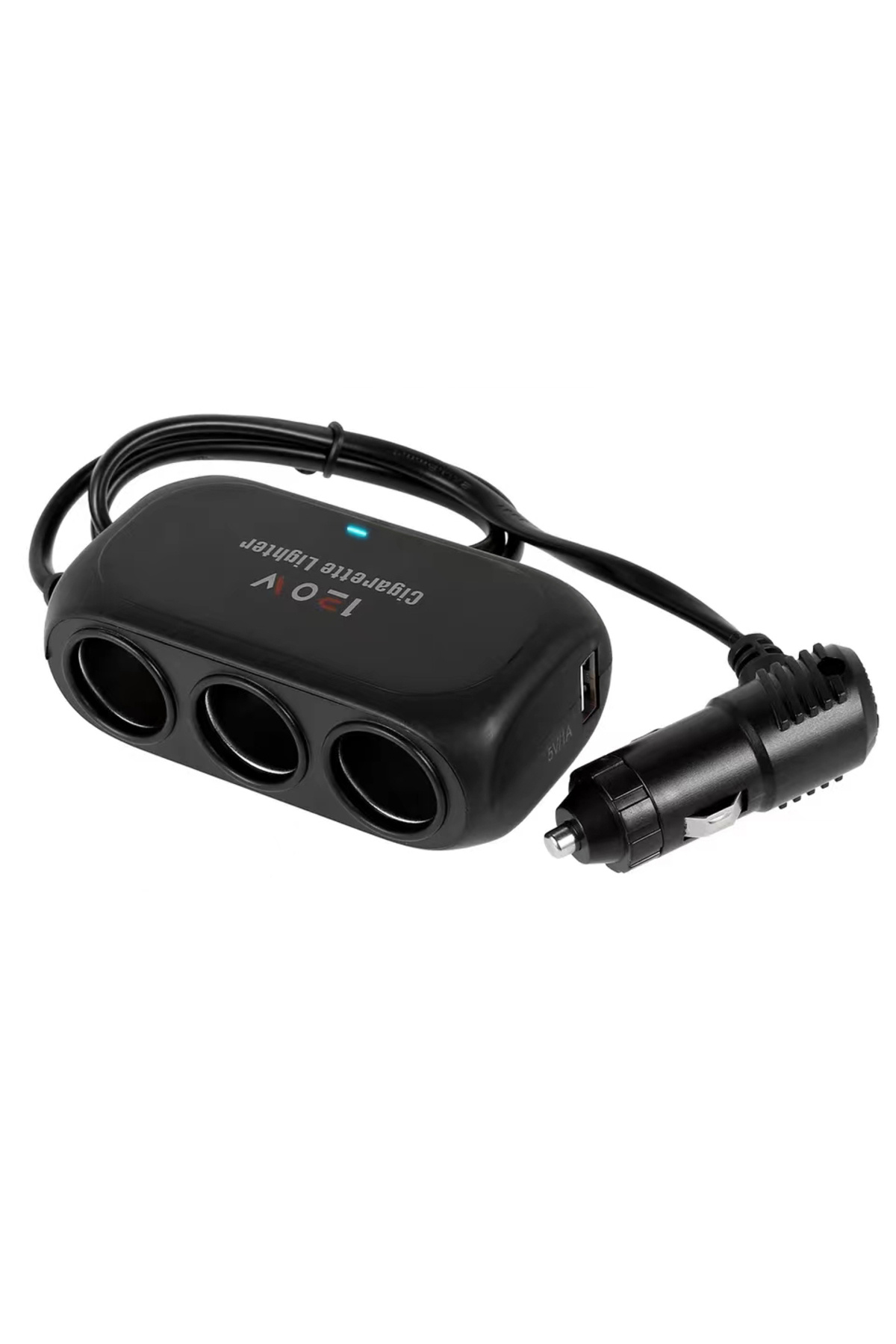 Choice-ولاعة سجائر 3 مقابس سيارة موزع ولاعة سجائر USB مزدوج LED شاحن سريع للسيارة 12 فولت 24 فولت 1