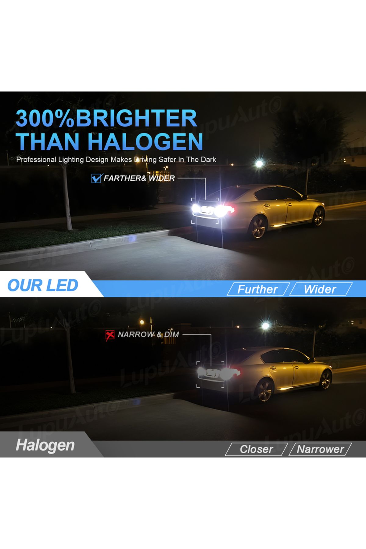 NLpearl-T15 6000k White 2pcs W16w T15 Led Bulb Canbus Error Free Backup Reverse Led 912 921 Bulb 12v 6