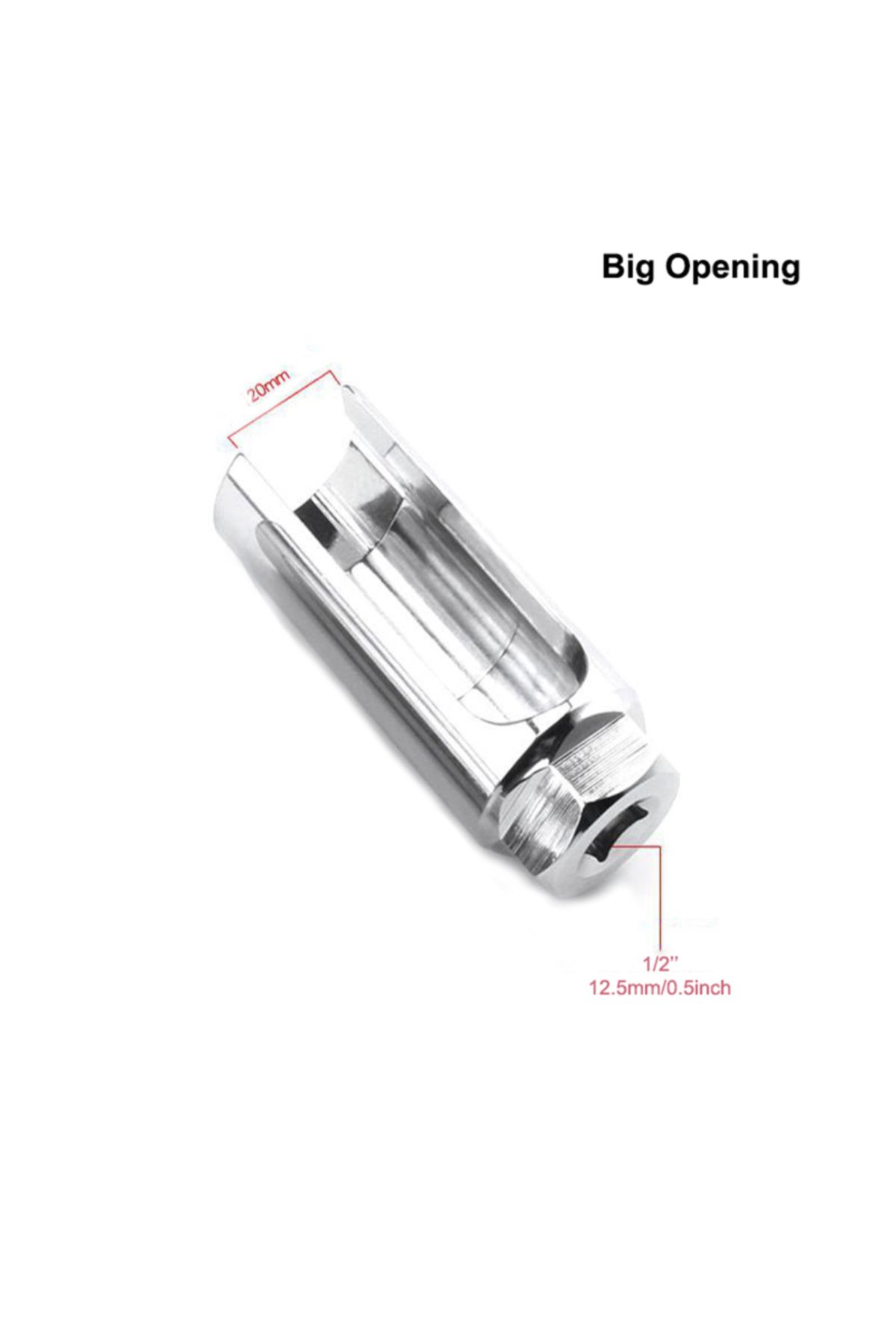 Choice-White Wide Mouth Universal 22mm 1/2'' Drive Car Oxygen Lambda Sensor Socket Wrench Removal Installa 1