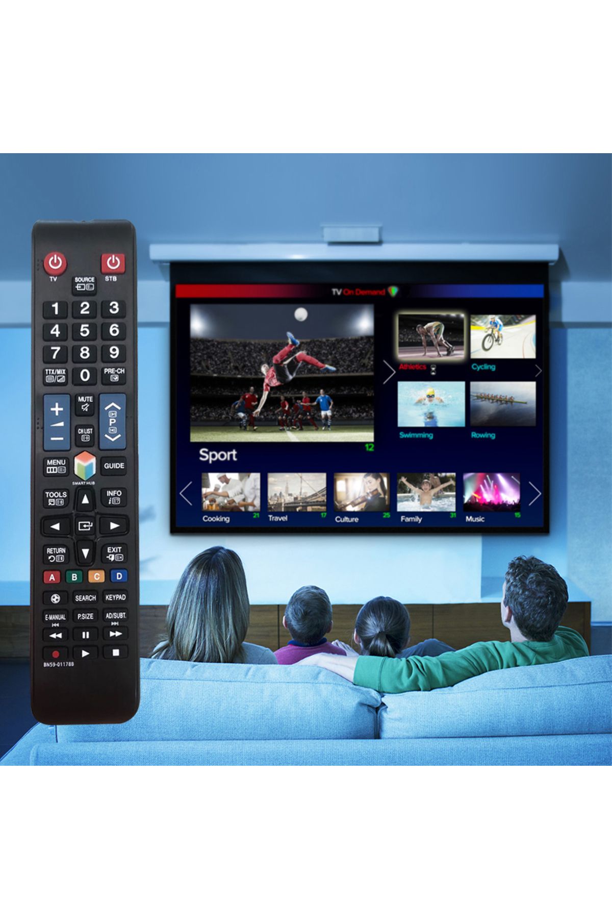 Choice-Black New Universal Bn59-01178b Samsung Tv Remote Control Compatible Lcd Led 3d Tv Remote Controller 6