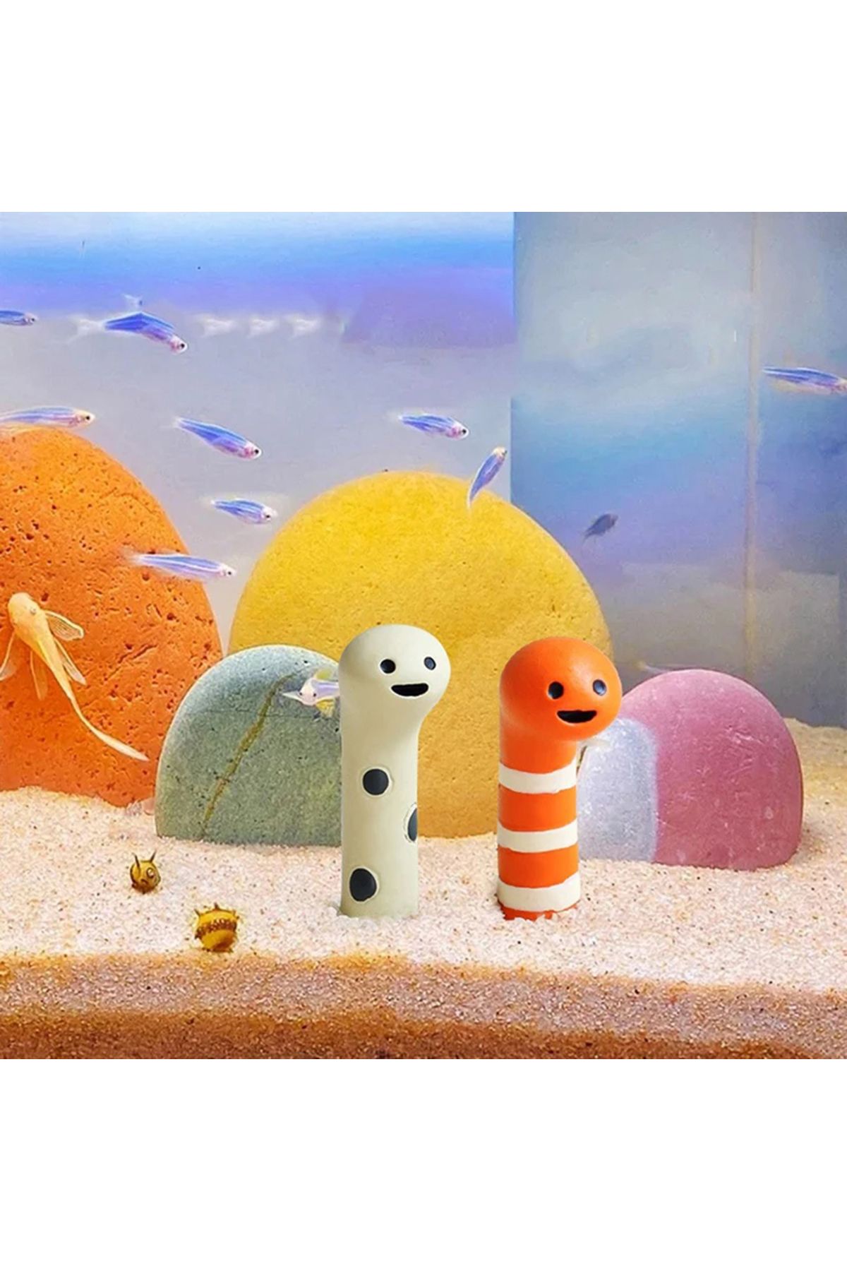 Choice-2 Pcs/set Aquarium Decor Accessories Cute Animal Bookshelf Decoration Home Decoration Landscaping... 3