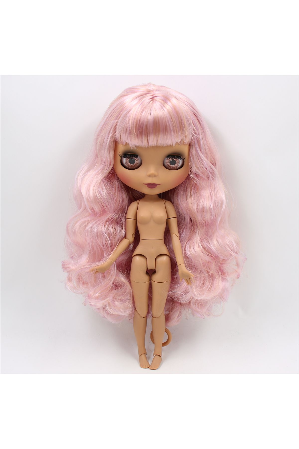 Choice-دمية بشرة داكنة غير لامعة مع يد Ab Icy Dbs Blyth Doll 1/6 Bjd Joint Body بشرة داكنة غير لامعة ووجه Pu 3