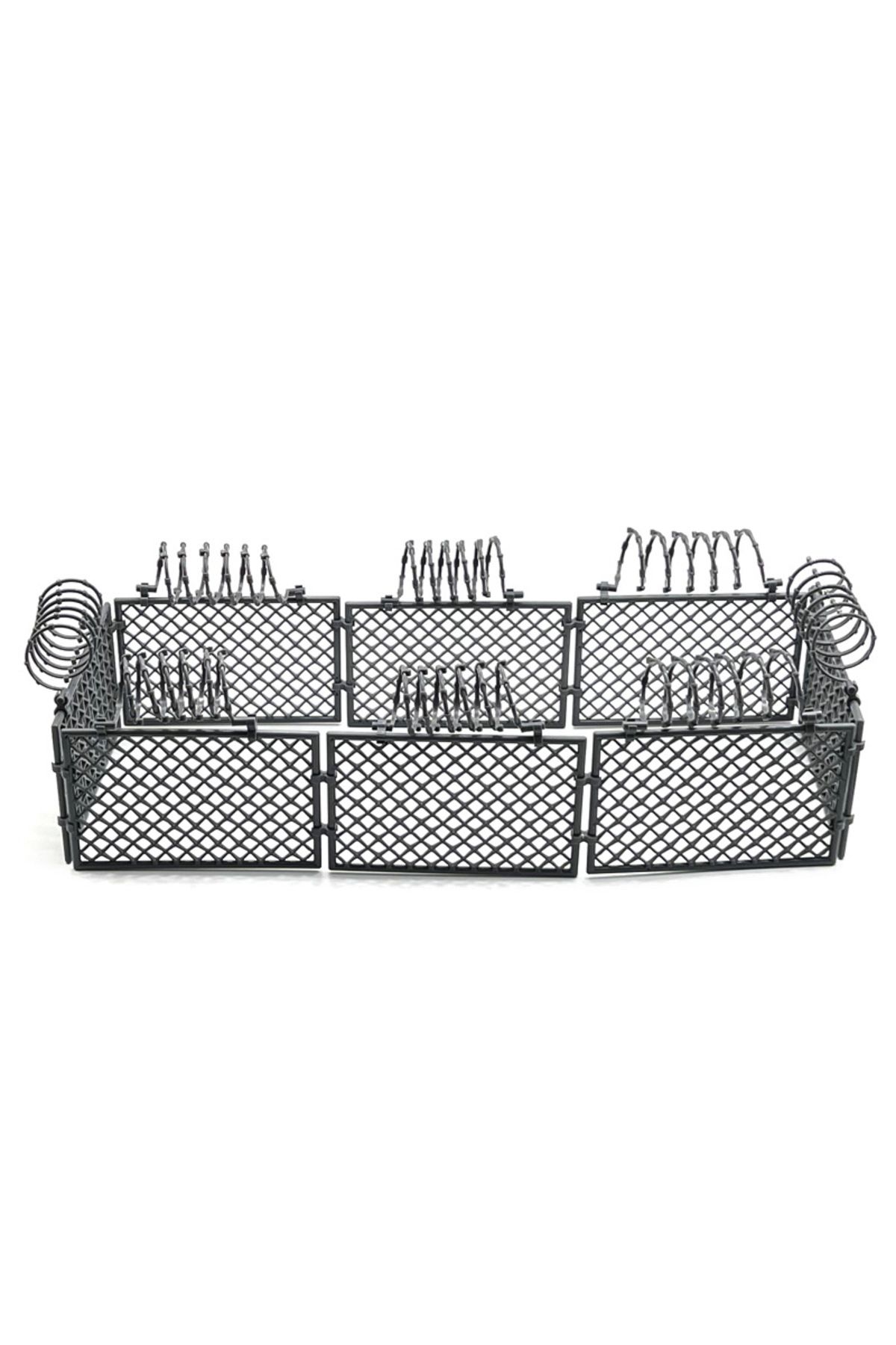 Choice-Light Grey Building Blocks Moc Building Blocks Protective Mesh Wire Mesh Spring Military Fence War S 7