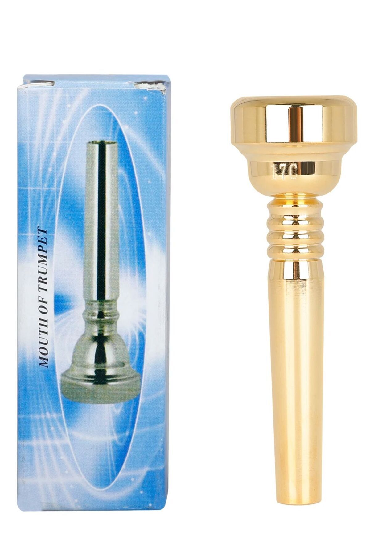 Choice-17C Trumpet Mouthpiece 17C Golden Brass Mouthpiece Trumpet Replacement Accessories Comfortable to Pl 1