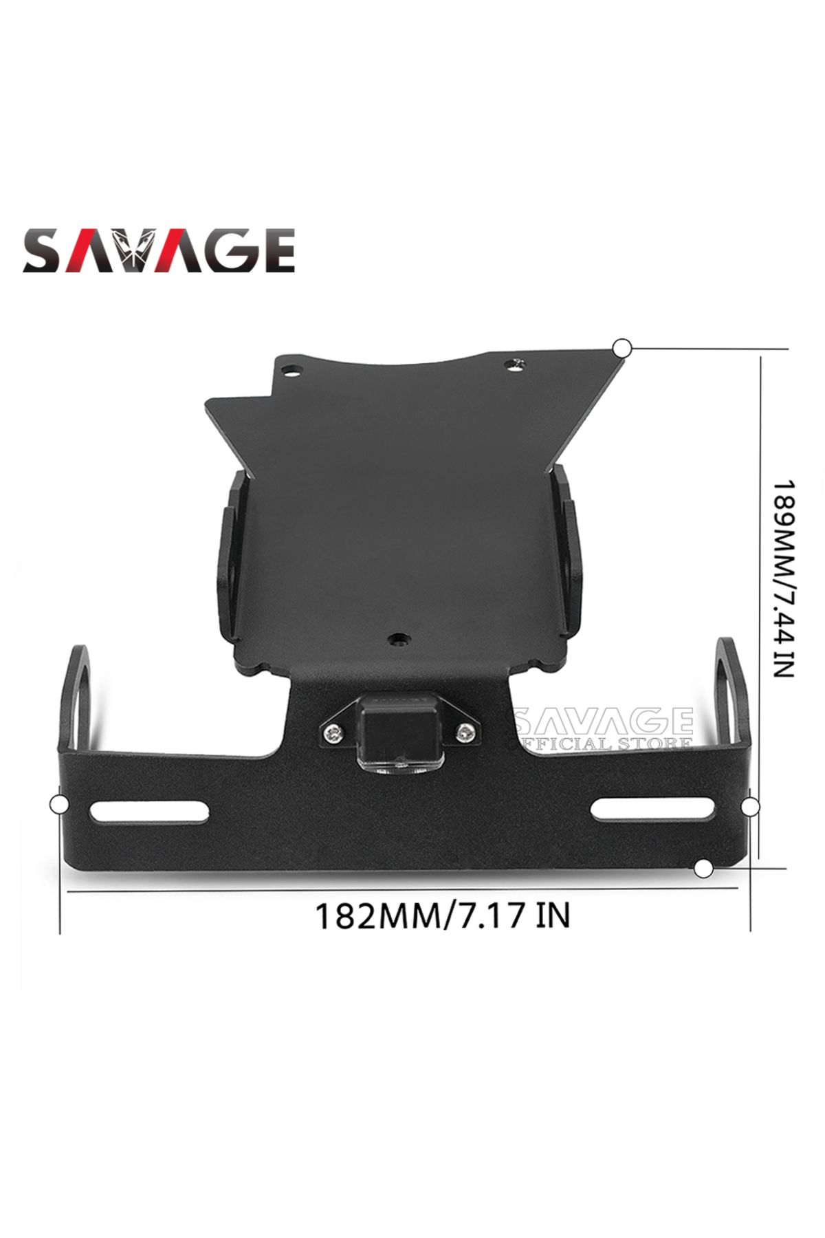 SAVAGE-For YAMAHA FZ6 License Plate Holder LED Light FZ6N FZ6S 2004-2010 FZ6 N/S Motorcycle Accessories ... 5