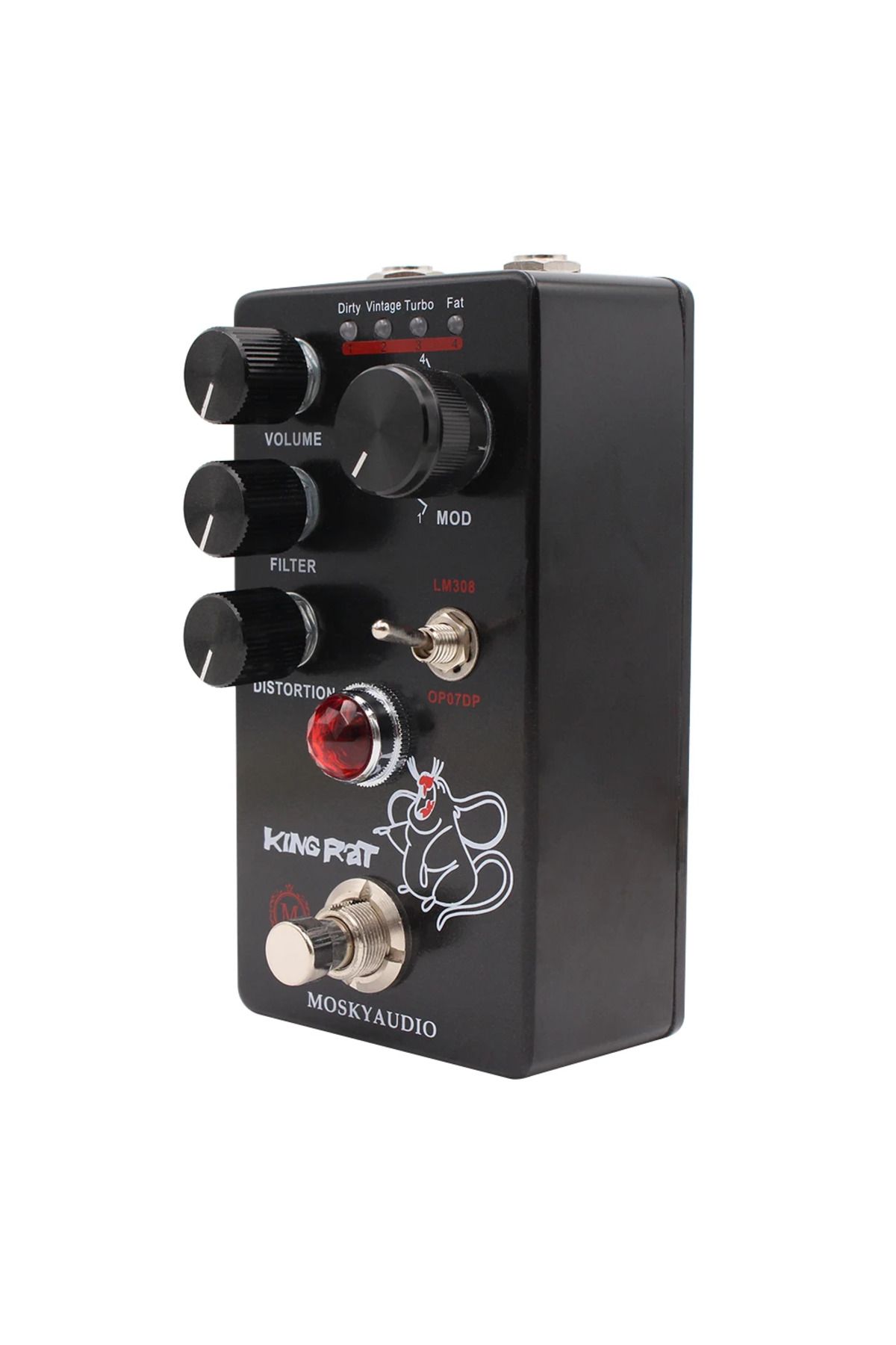 Choice-MOSKY King Rat Guitar Effects Fuzz Distortion Electric Guitar Effects 4 Selector Buttons for Guit... 3
